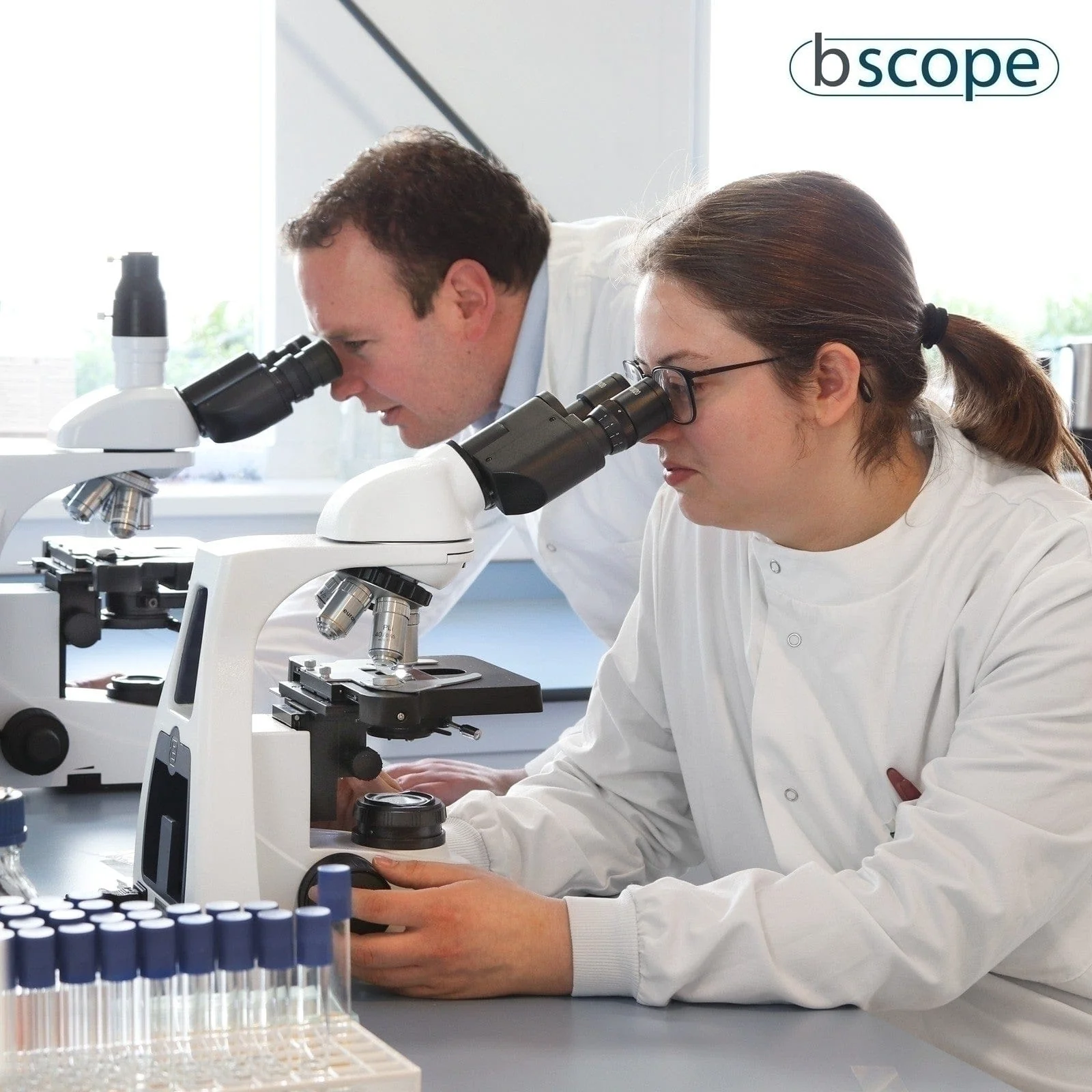 Euromex bScope Series Binocular Compound Microscope with E-plan IOS Objectives - Image 4