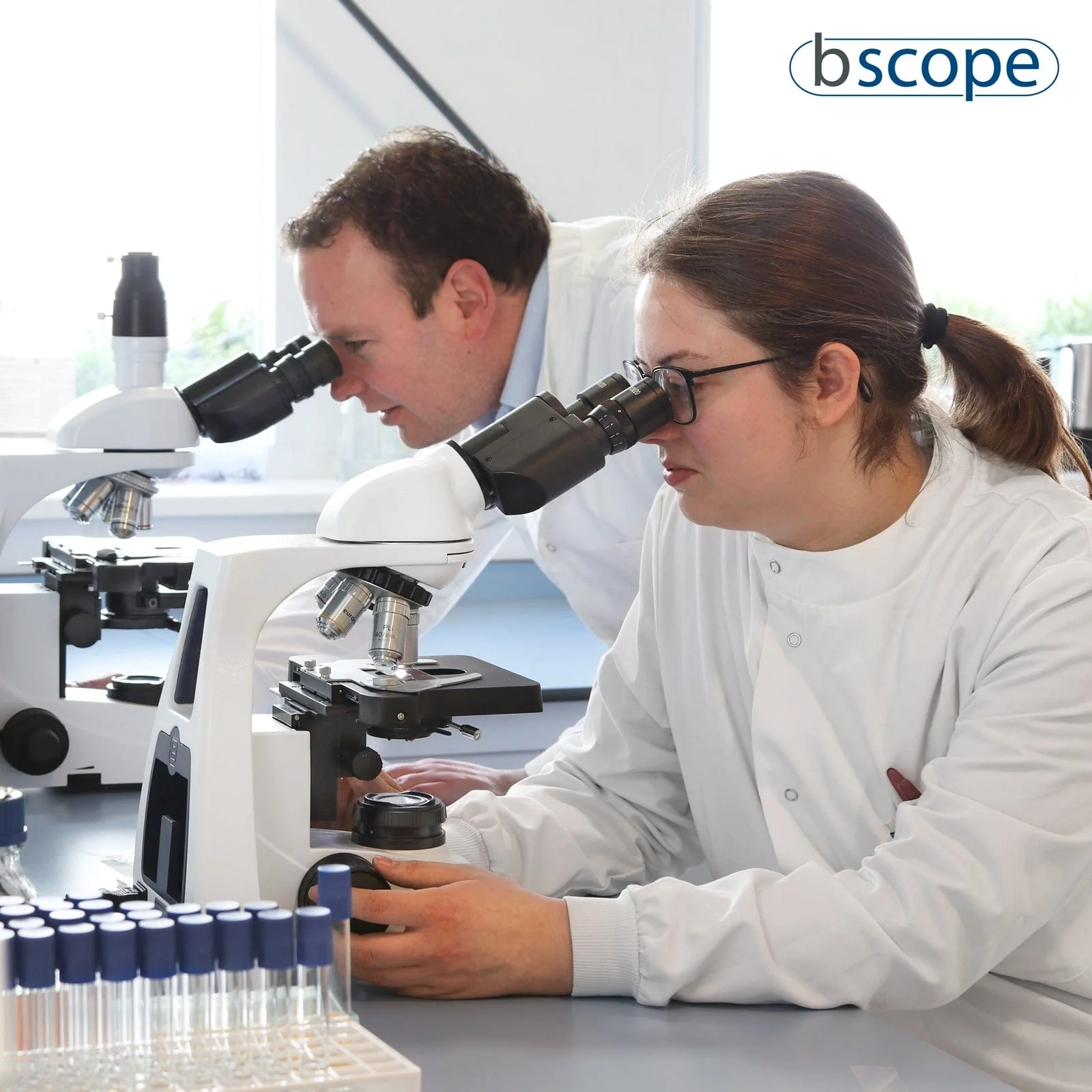 Euromex bScope Series Binocular Compound Microscope with Plan IOS Objectives - Image 3
