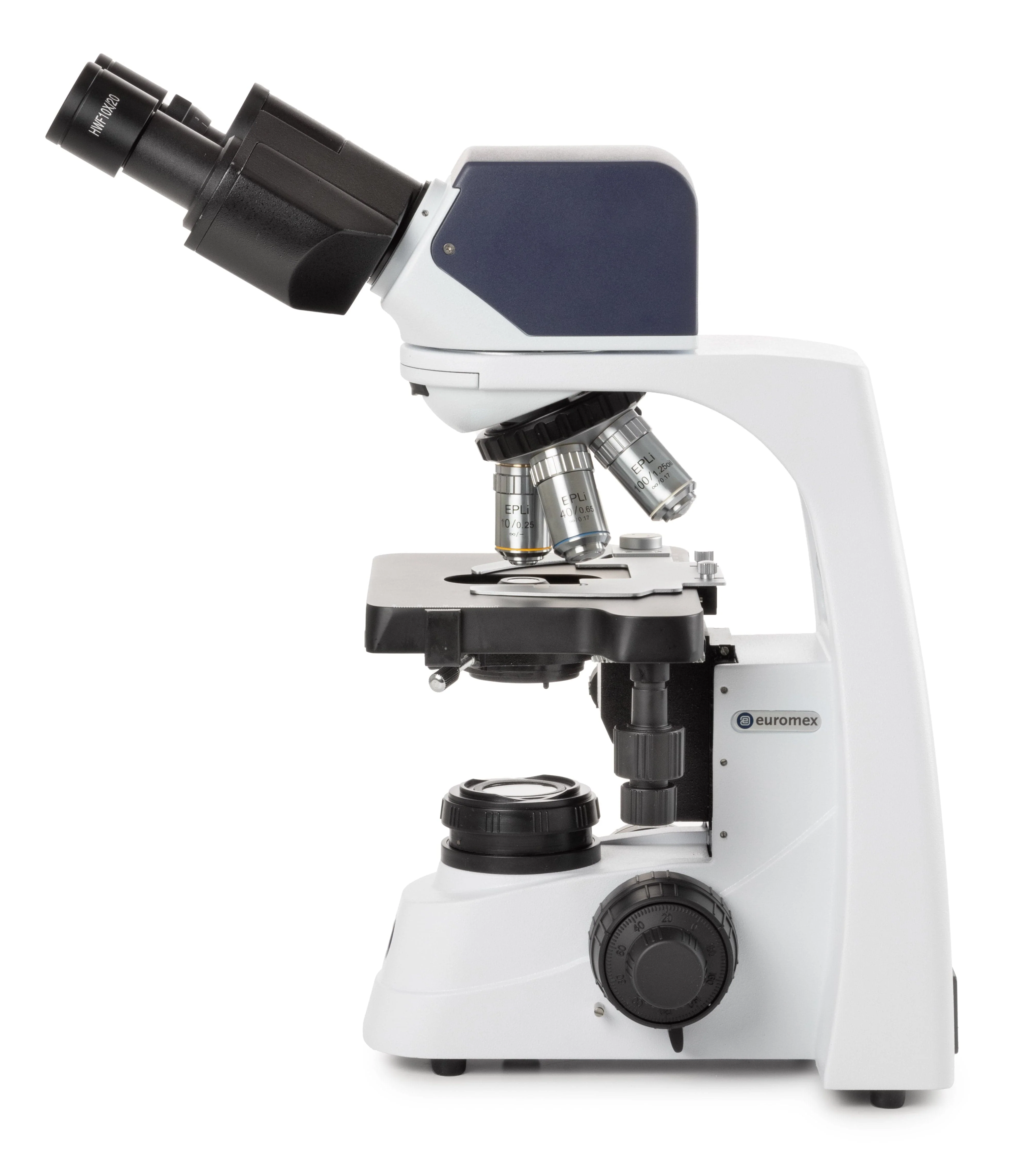 Euromex bScope Series CMOS Binocular Digital Compound Microscope with E-plan IOS Objectives - Image 3