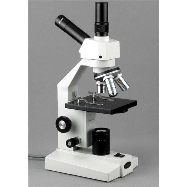 AmScope D100 Series Dual-View Monocular Compound Microscope with 20W Halogen Light and Optional Digital Camera - Image 4