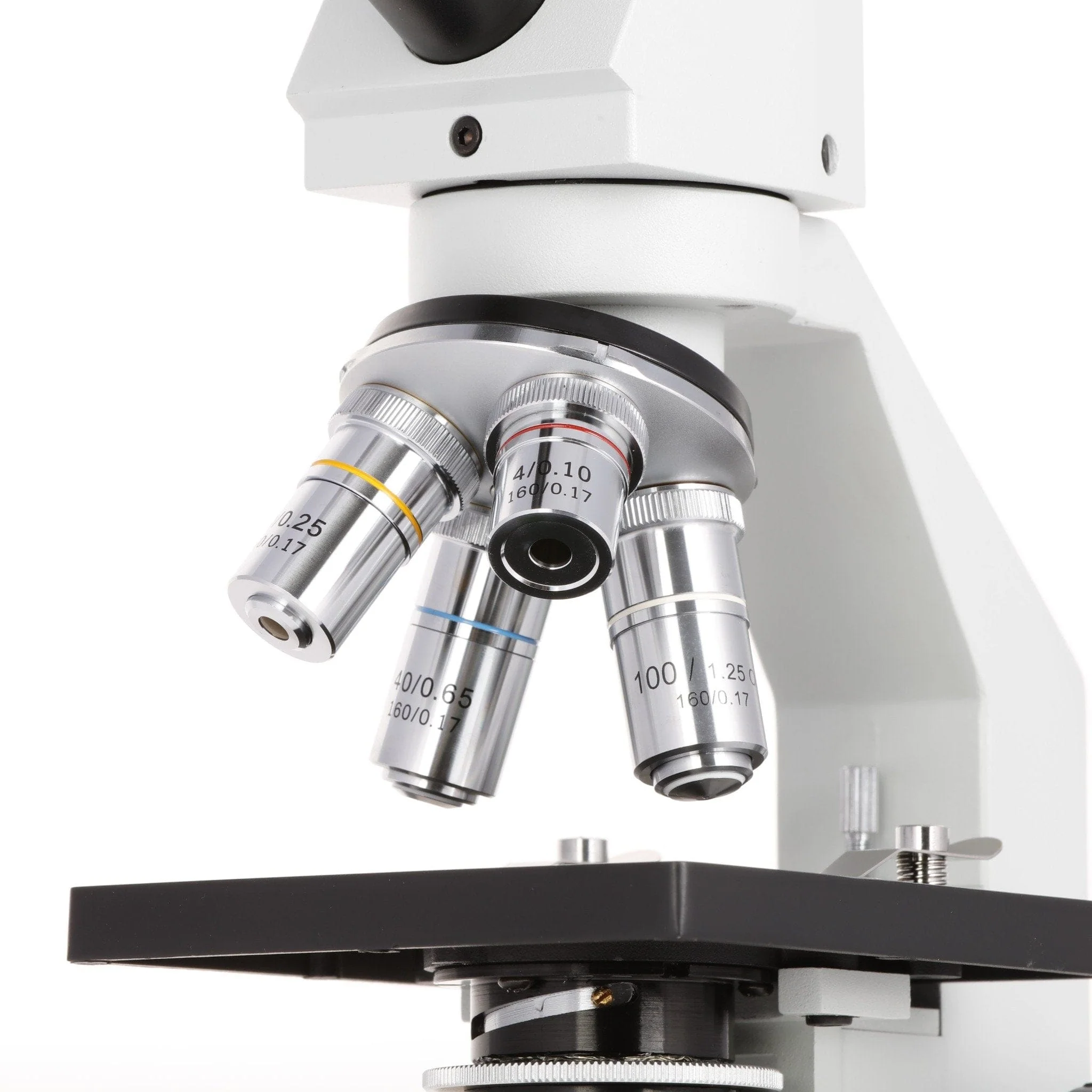 AmScope D120 Series Advanced Student High-Magnification Dual-View Monocular Compound Microscope - Image 10