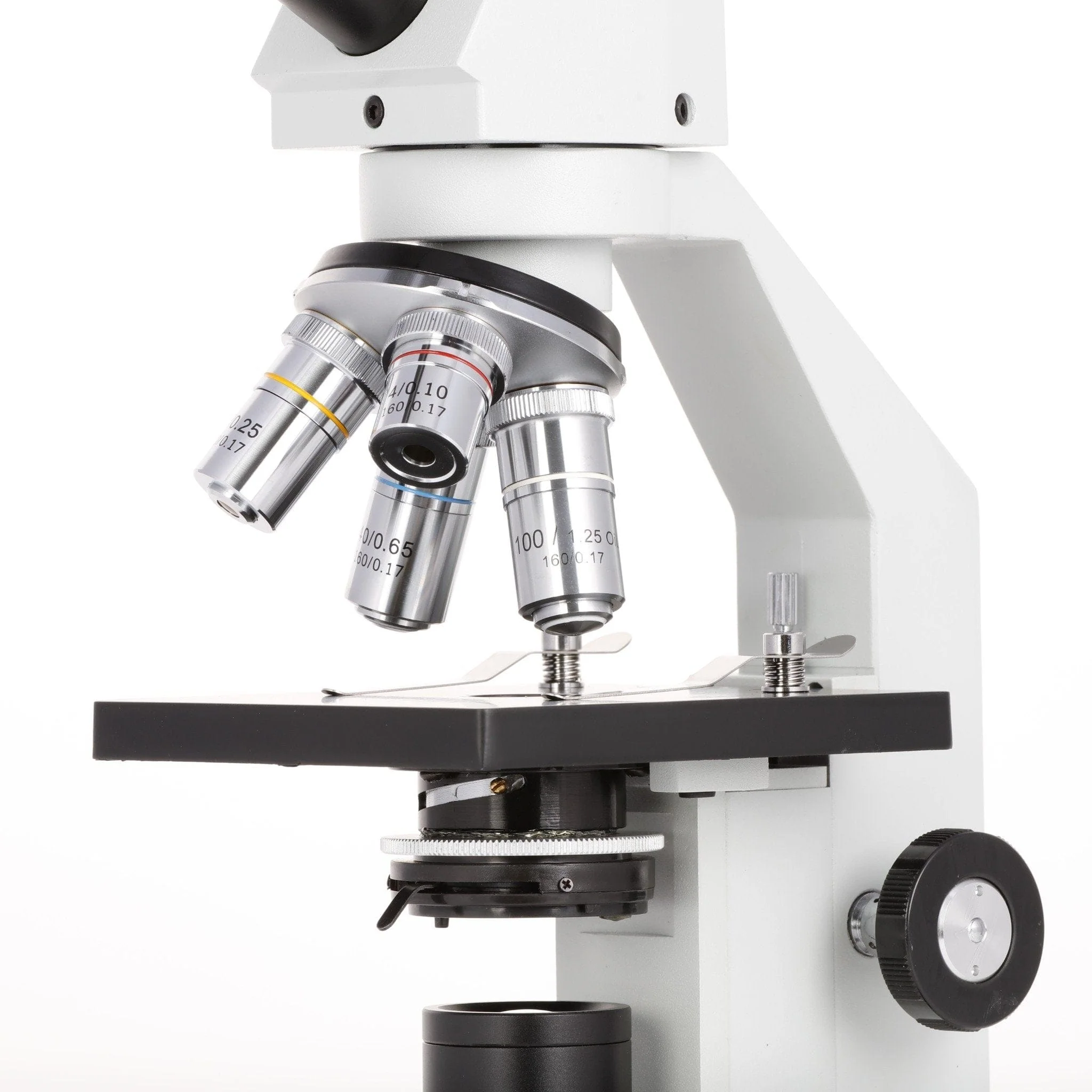 AmScope D120 Series Advanced Student High-Magnification Dual-View Monocular Compound Microscope - Image 6