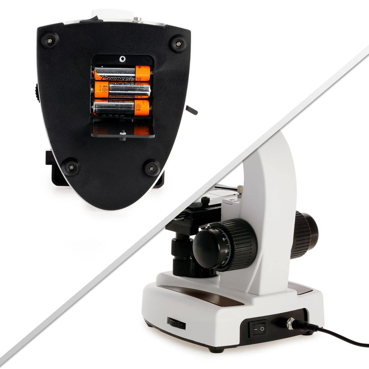 Amscope DM150-W Digital Compound Microscope for Kids – Up to 220X Top & Bottom LED Illumination LCD Screen, Photo & Video Capture, STEM Learning - Image 4