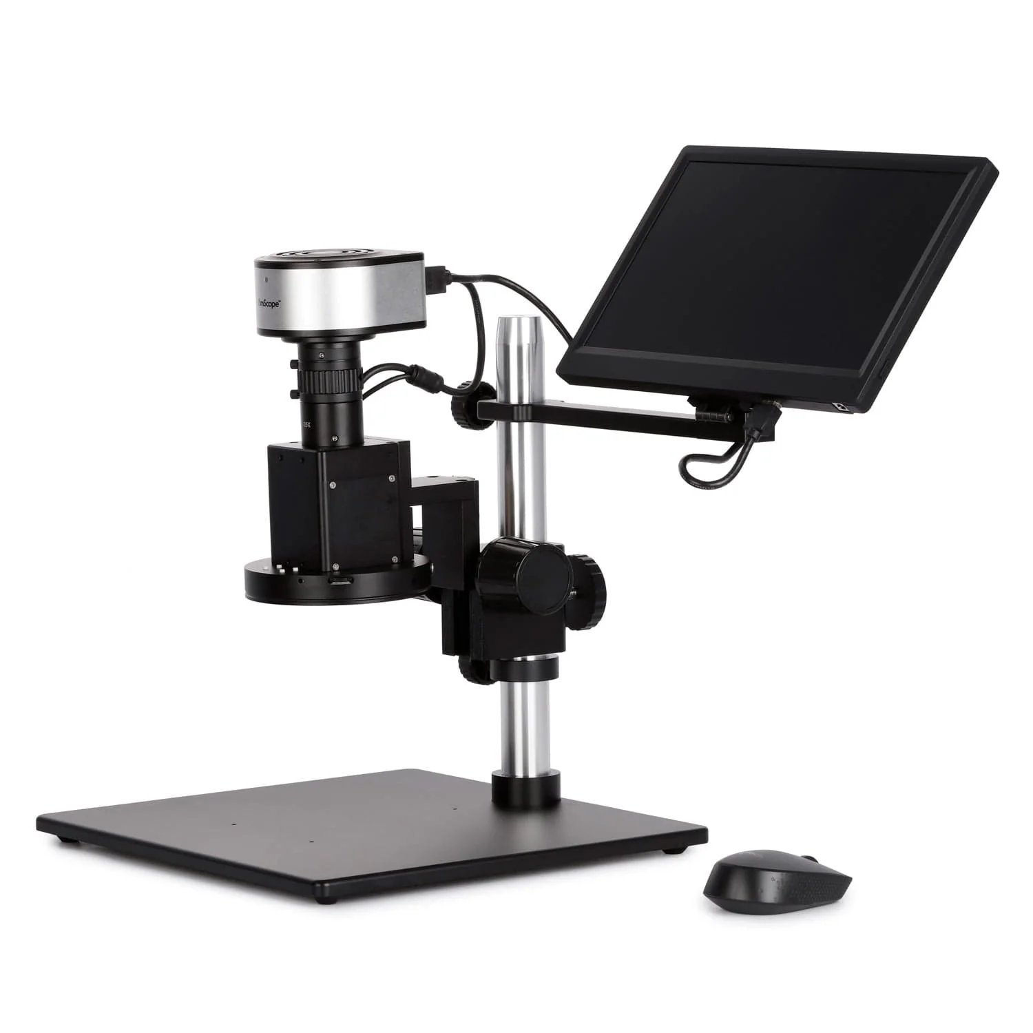 AmScope DM650 Series Digital Video Inspection Digital Microscope HD 0.6X-5X Magnification on Table Stand with Smart Motorized Auto-Zoom + 11.6" HD Monitor - Image 7