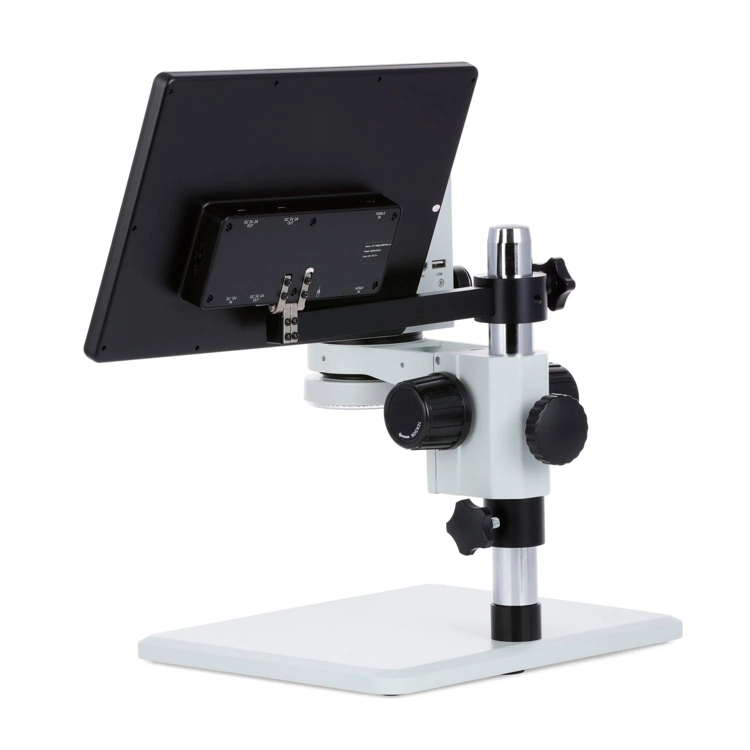 AmScope DM750 Series Zoom Tabletop Video Inspection Digital Microscope System 0.7X-5X Magnification Optional 1080p Monitor & 3D Rotary Viewer - Image 10