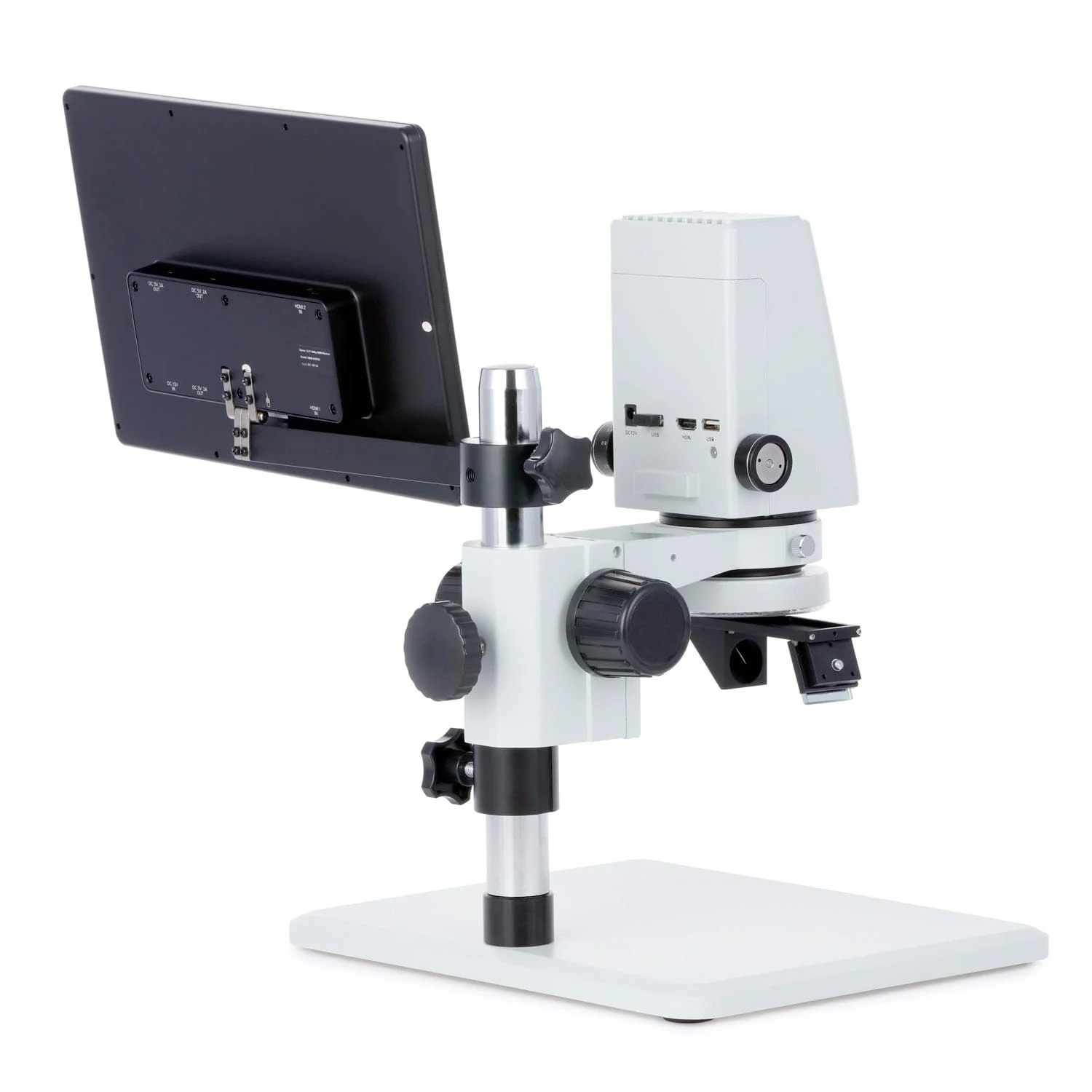 AmScope DM750 Series Zoom Tabletop Video Inspection Digital Microscope System 0.7X-5X Magnification Optional 1080p Monitor & 3D Rotary Viewer - Image 11