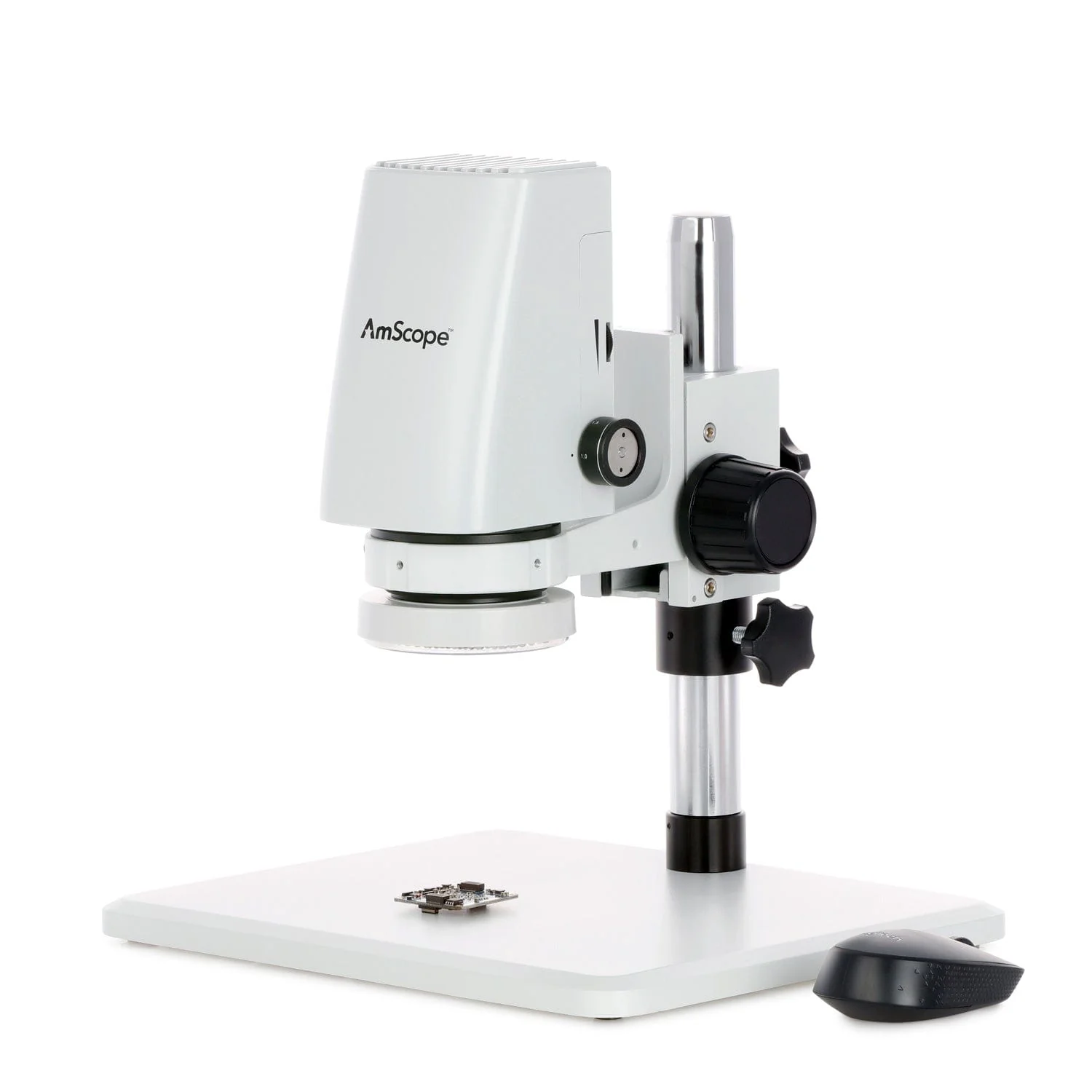 AmScope DM750 Series Zoom Tabletop Video Inspection Digital Microscope System 0.7X-5X Magnification Optional 1080p Monitor & 3D Rotary Viewer - Image 2