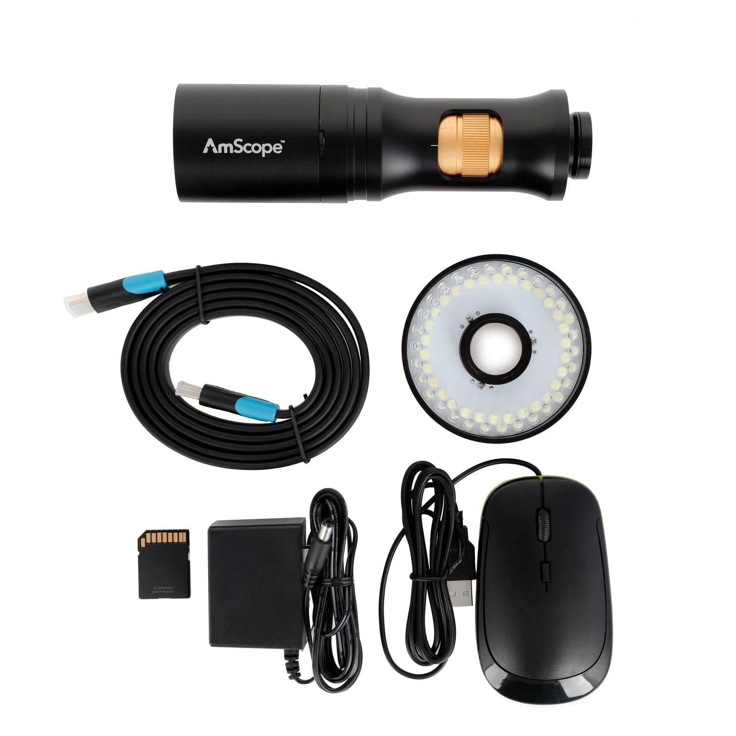AmScope DM756 1080p HDMI All-in-One Digital Microscope with Zoom Optics + Ring Light - Image 8