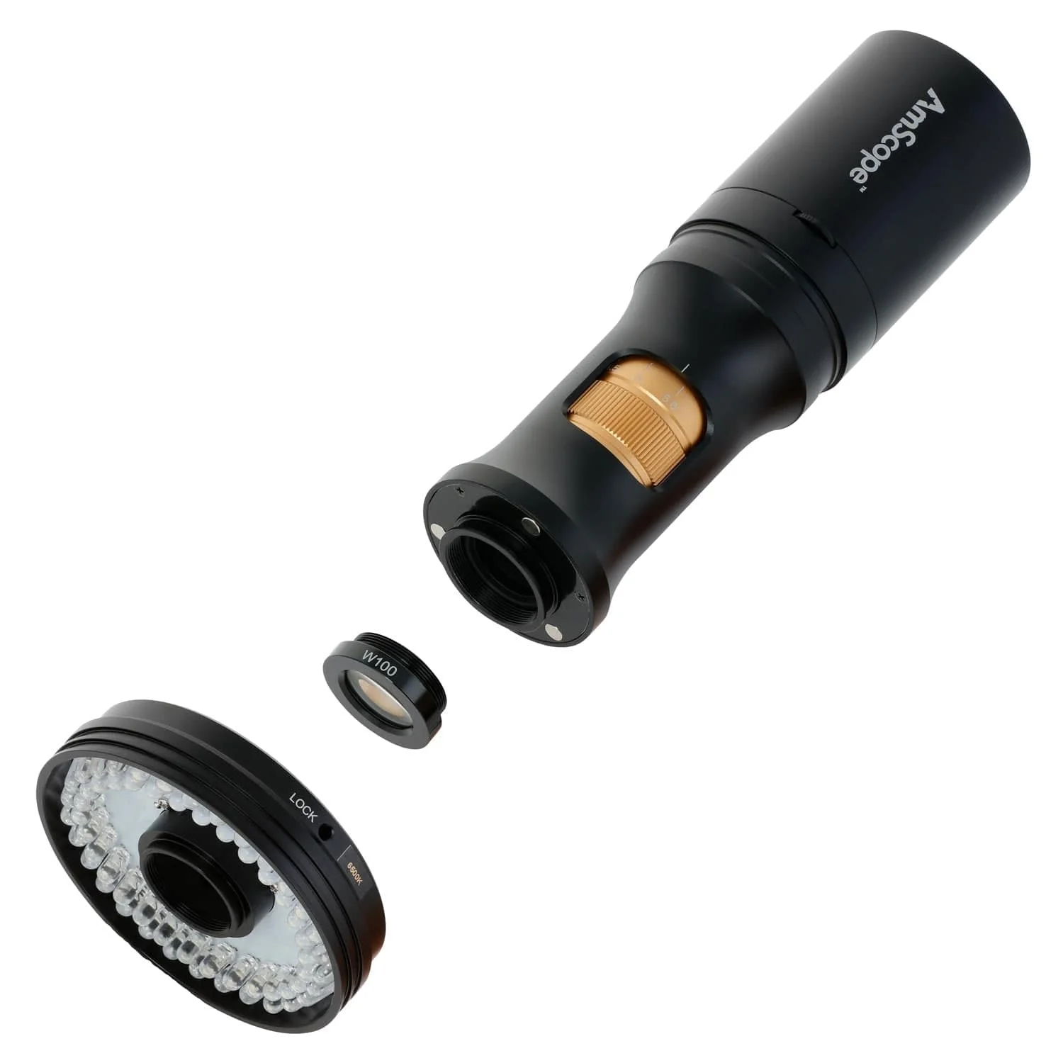 AmScope DM756 Series 1080p Wi-Fi/USB All-in-One Monocular Digital Microscope with Zoom Optics - Image 2