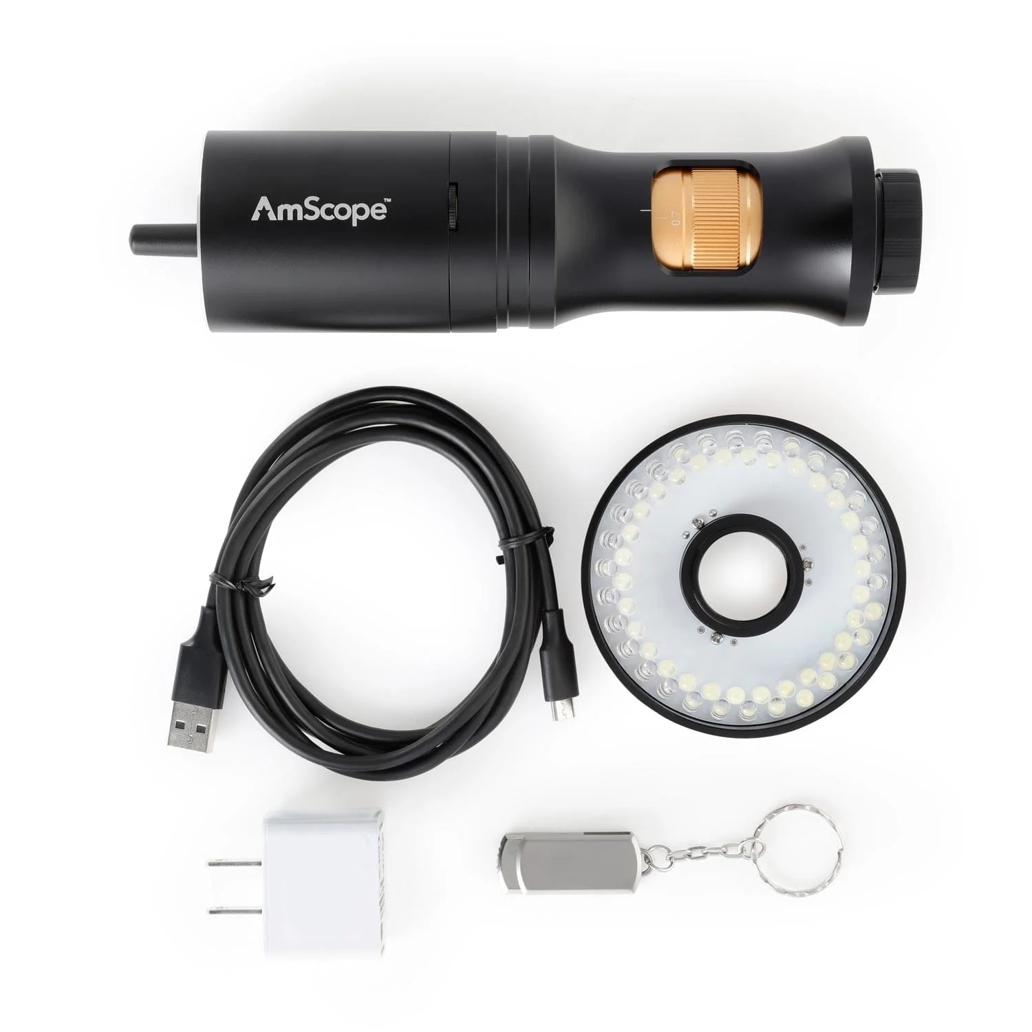 AmScope DM756 Series 1080p Wi-Fi/USB All-in-One Monocular Digital Microscope with Zoom Optics - Image 6
