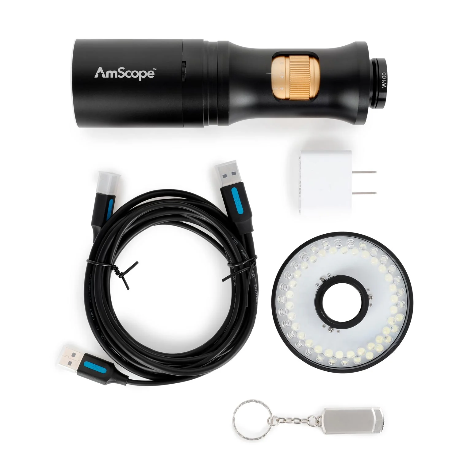 AmScope DM756 Series 8.3MP USB All-in-One Digital Microscope with Zoom Optics on Double-Arm Boom-Stand - Image 7