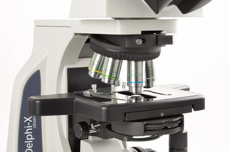 Euromex Trinocular Compound Microscope Delphi-X Series Observer 100X-1000X Magnification - Plan Phase PLPHi Oil IOS Objectives and 3W NEOLED Illumiation - Image 2