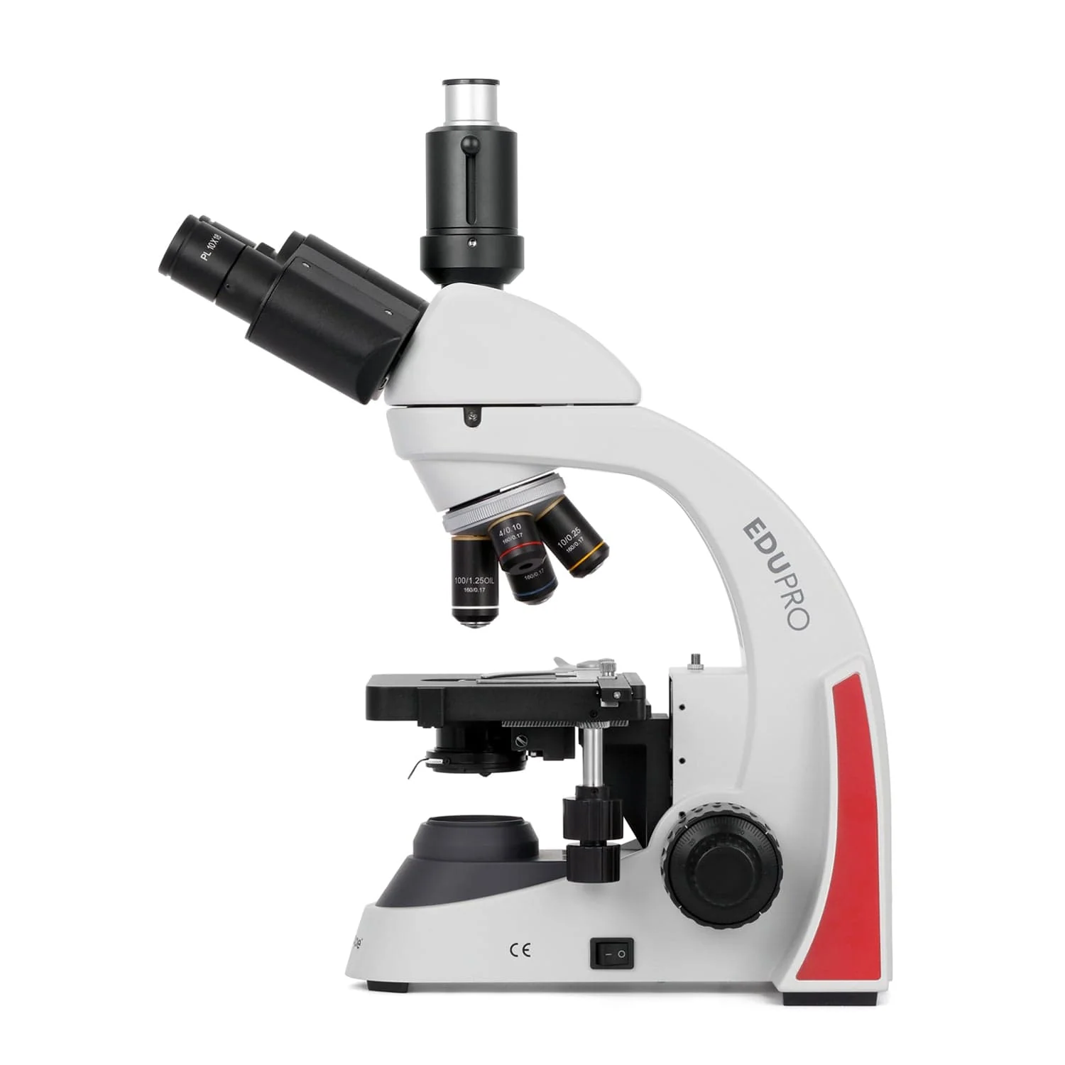 AmScope EduPro EDU550 Series Trinocular Compound Microscope with 3W LED Illumination - Image 5