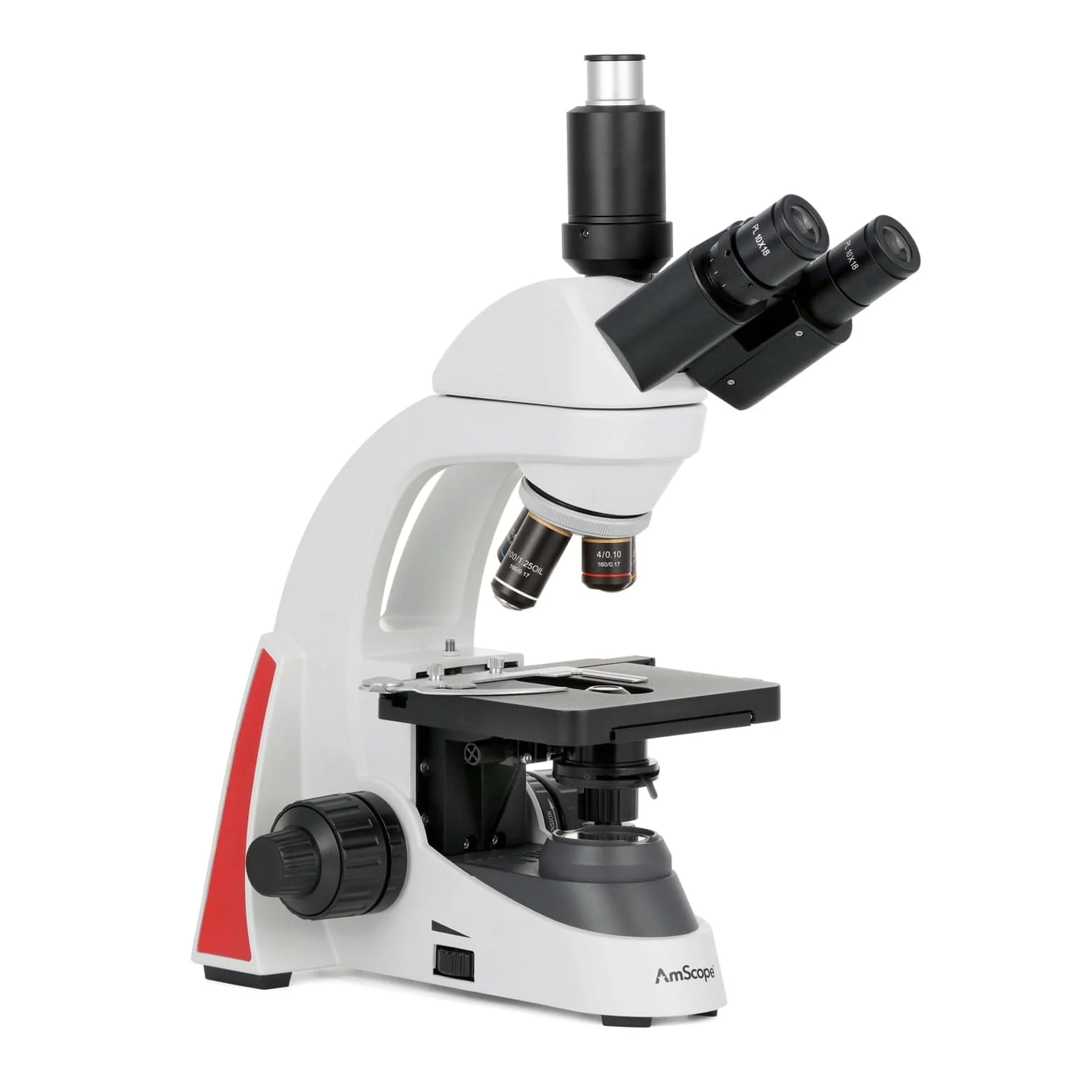 AmScope EduPro EDU550 Series Trinocular Compound Microscope with 3W LED Illumination - Image 7