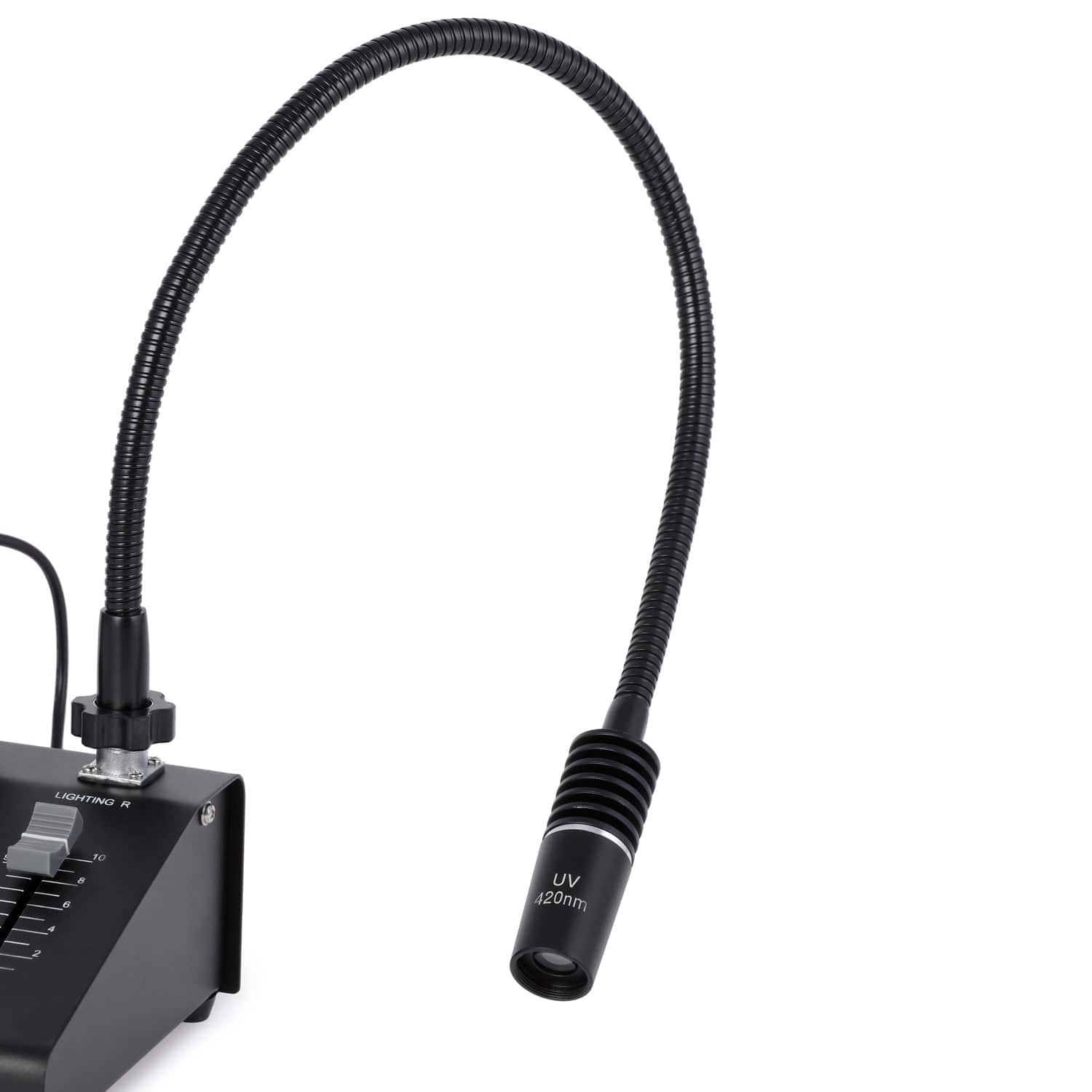 AmScope Ultraviolet 420nm Gooseneck Attachment for LED-6W and LED-312W Illuminators - Image 5