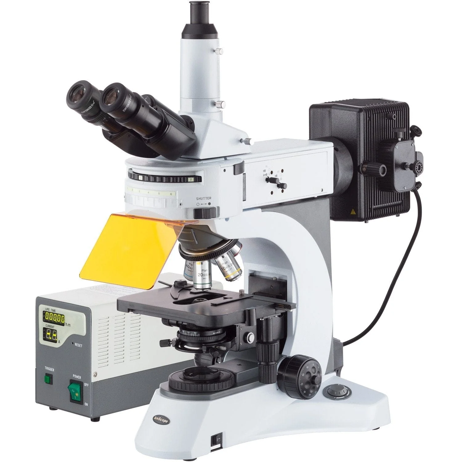 AmScope FM820 Series Epi-fluorescence Trinocular Compound Microscope with optional Camera