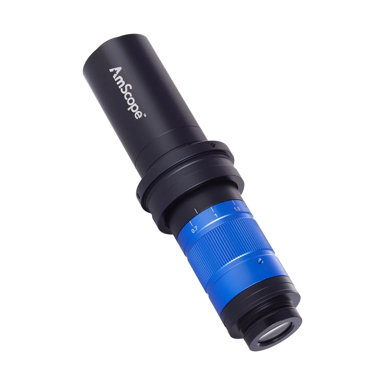 AmScope H756 Sereies 0.7X-5.6X Zoom Lens Monocular Stereo Microscope with Detent, 1.5X C-Mount Interface, and Ring Light on Table Stand - Image 9