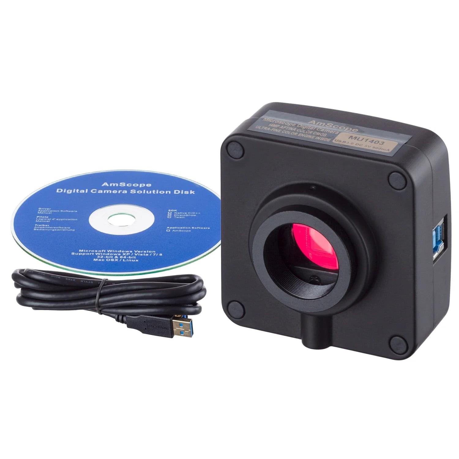 AmScope H800 Series Zoom Inspection Monocular Stereo Microscope 0.7X-5X Magnification on Articulating Arm with LED Ring Light and Optional USB Camera - Image 4