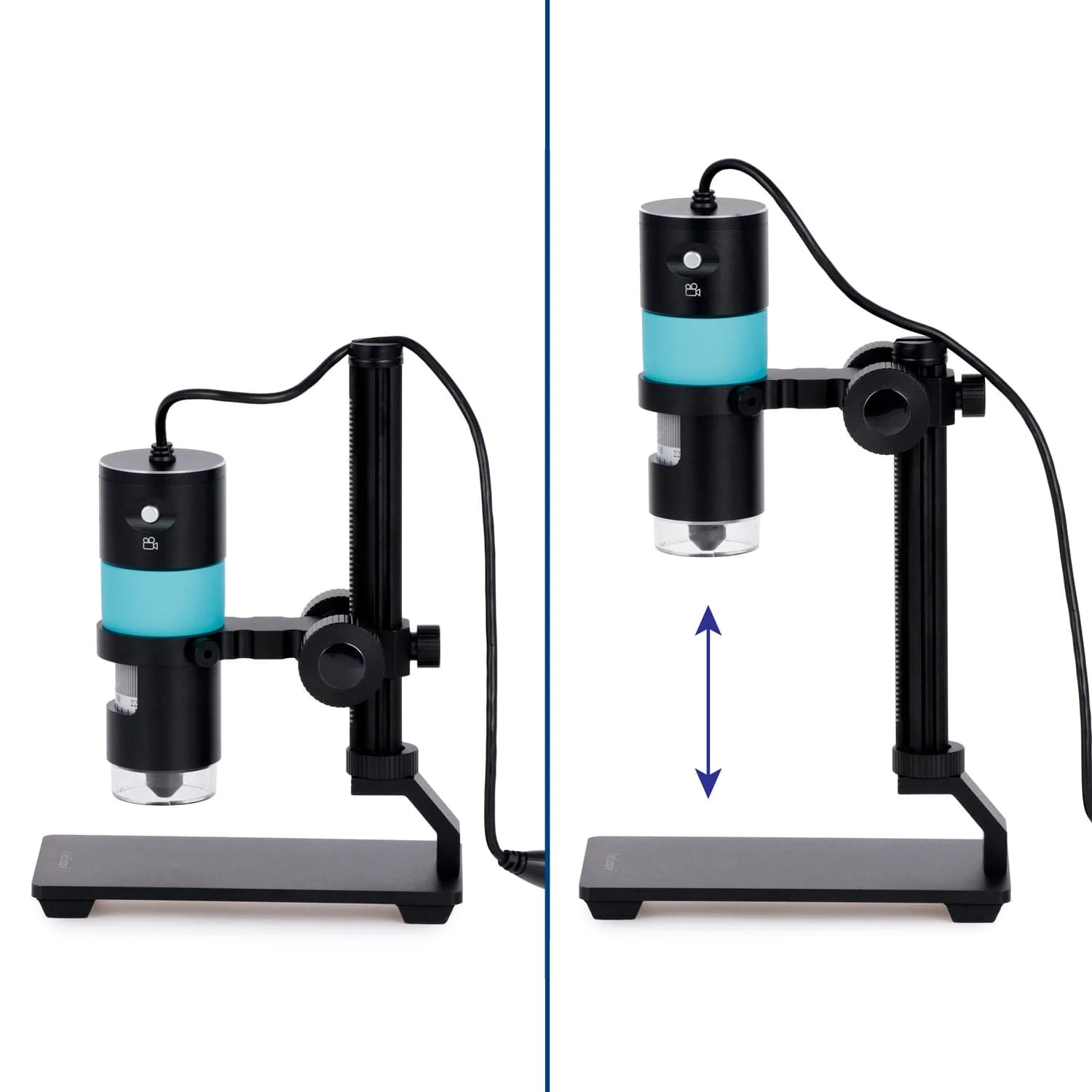 AmScope HHD Series Professional Handheld Digital USB Microscopes with 10X-280X Magnification, LED Ring Illuminator, and Table Stand + Optional Polarizer - Image 8