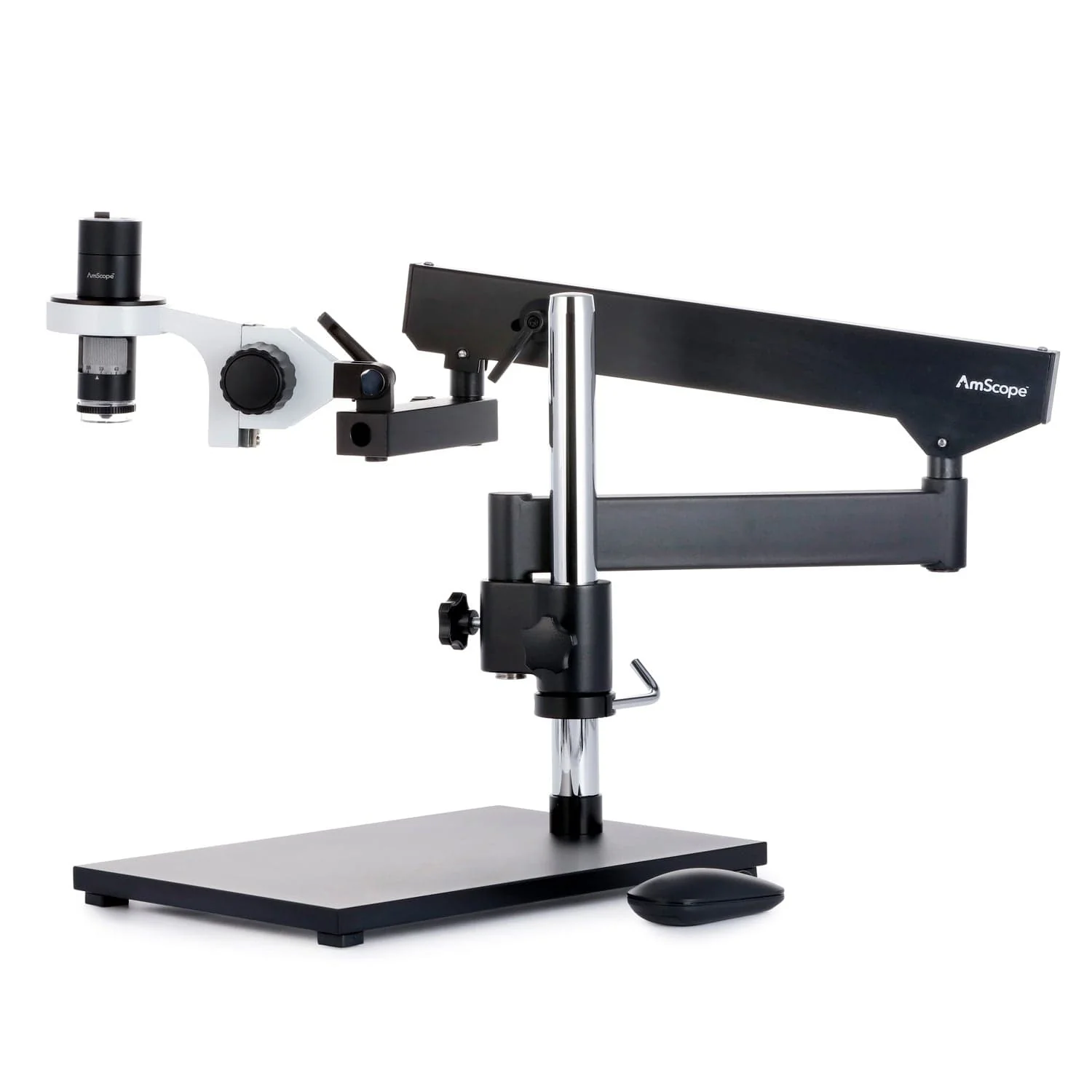 AmScope HHD Series All-In-One Professional Polarizing Handheld Digital HDMI / USB Microscopes 10X-280X Magnification + LED Ring Illuminator + Articulating Arm Stand - Image 5