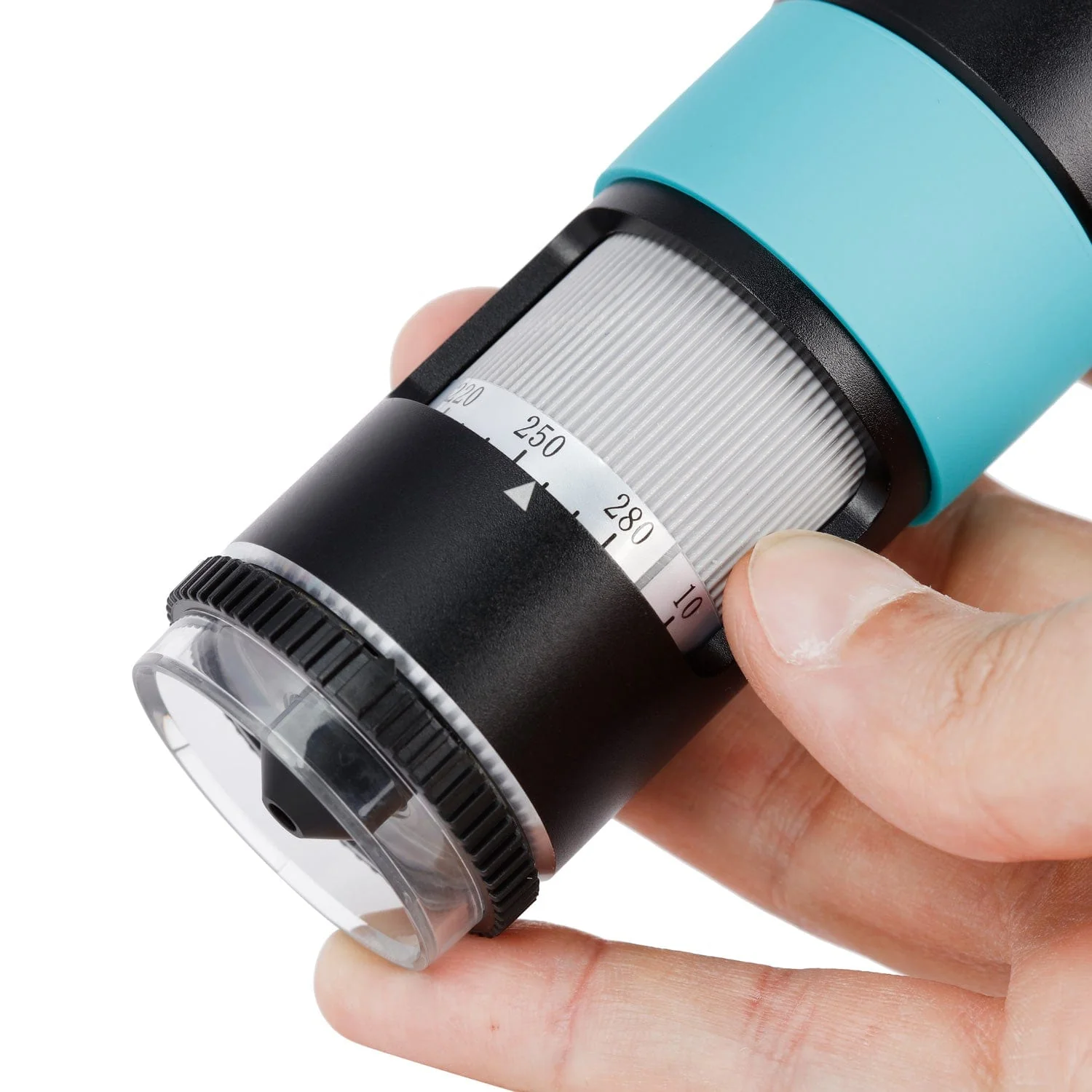AmScope HHD Series All-In-One 2.1MP Professional Polarizing HDMI Handheld Digital Microscope with 10X-280X, LED Ring Illuminator, and Table Stand - Image 7