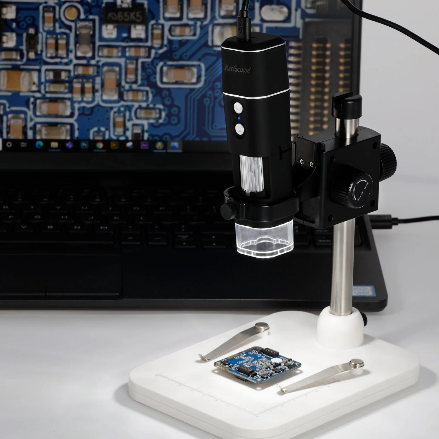 Amscope HHD510-W Handheld Digital Microscope – LED Illumination, Photo & Video Capture, STEM Learning - Image 3