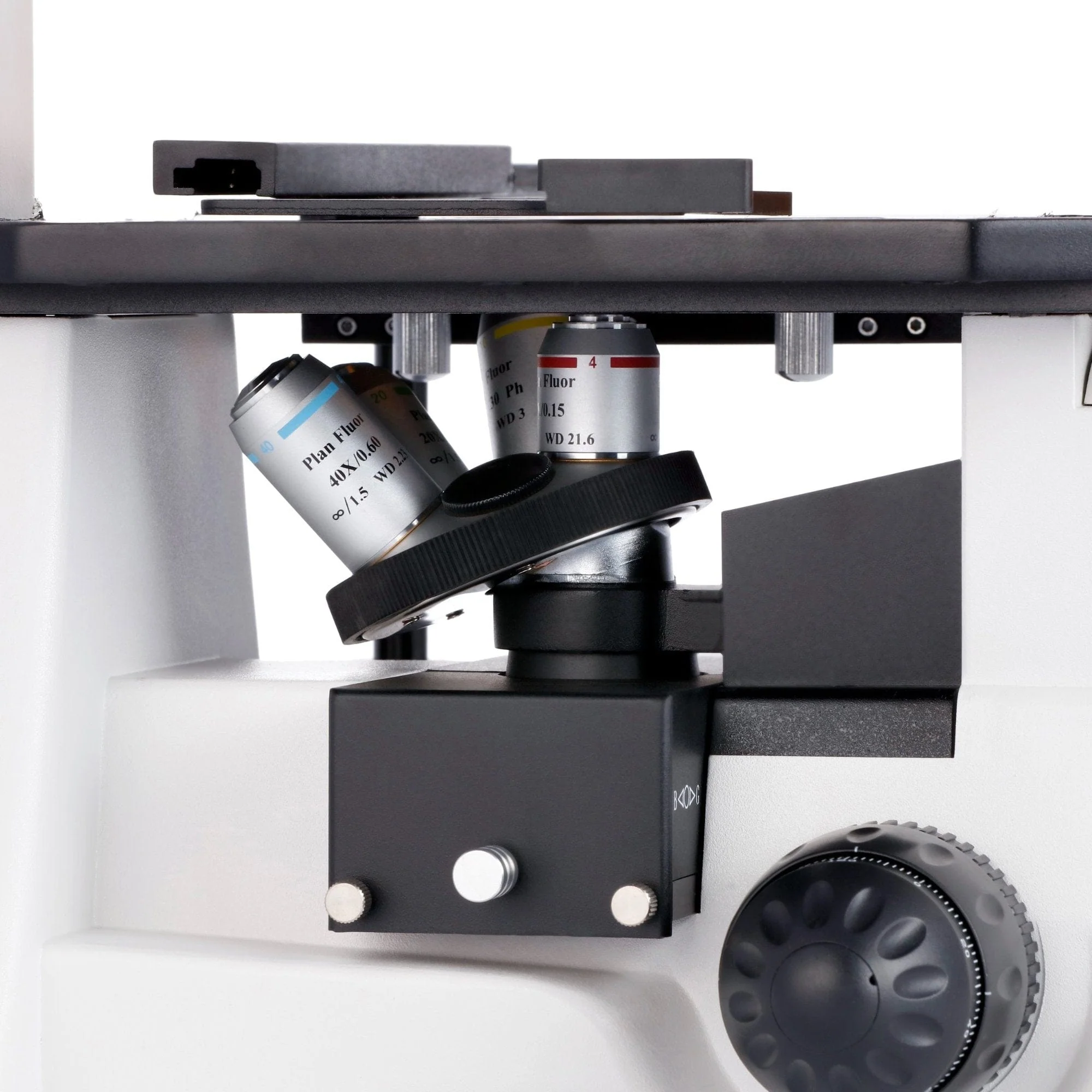 AmScope IN300 Series Inverted Epi-fluorescence Trinocular Compound Microscope with Optional Global Shutter Camera - Image 6