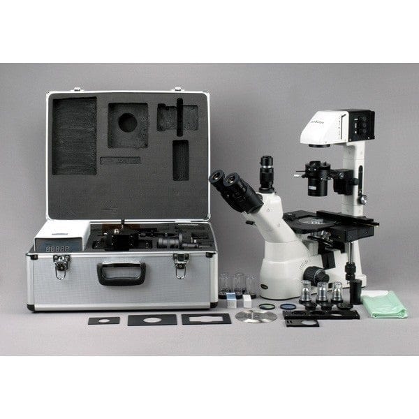 AmScope IN480 Series Inverted Epi-fluorescence Trinocular Compound Microscope - Image 11