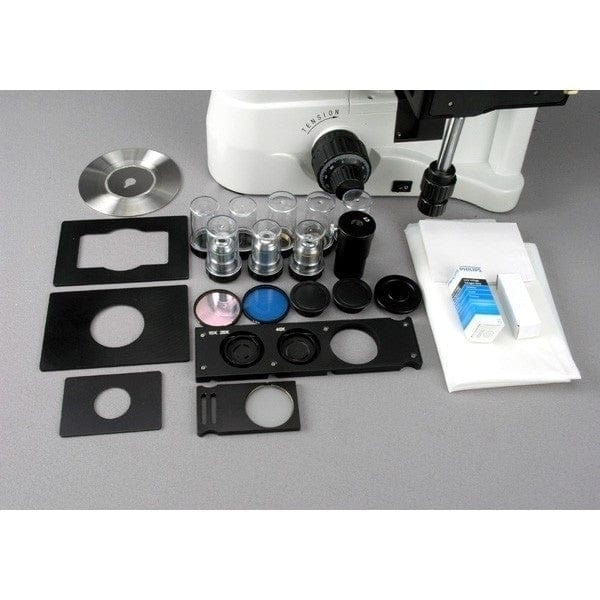 AmScope IN480 Series Inverted Infinity-Corrected Phase-Contrast Trinocular Compound Microscope With Active-Cooling Digital Camera - Image 8