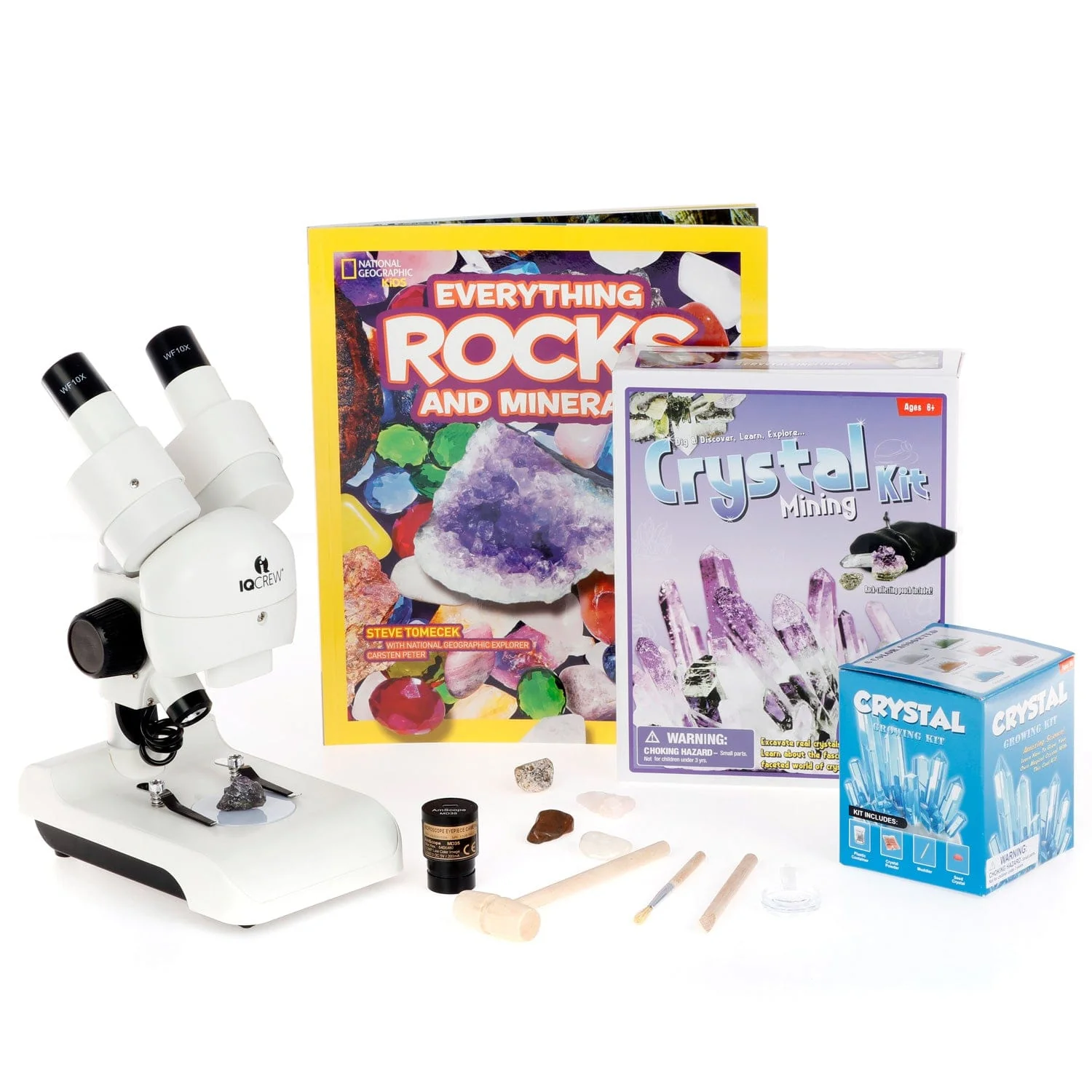 Amscope KVB-GEM-122-ADV Monocular Compound Microscope for Kids STEM Education Microscopes, Student Lab Microscopes, Biological Science Microscopes