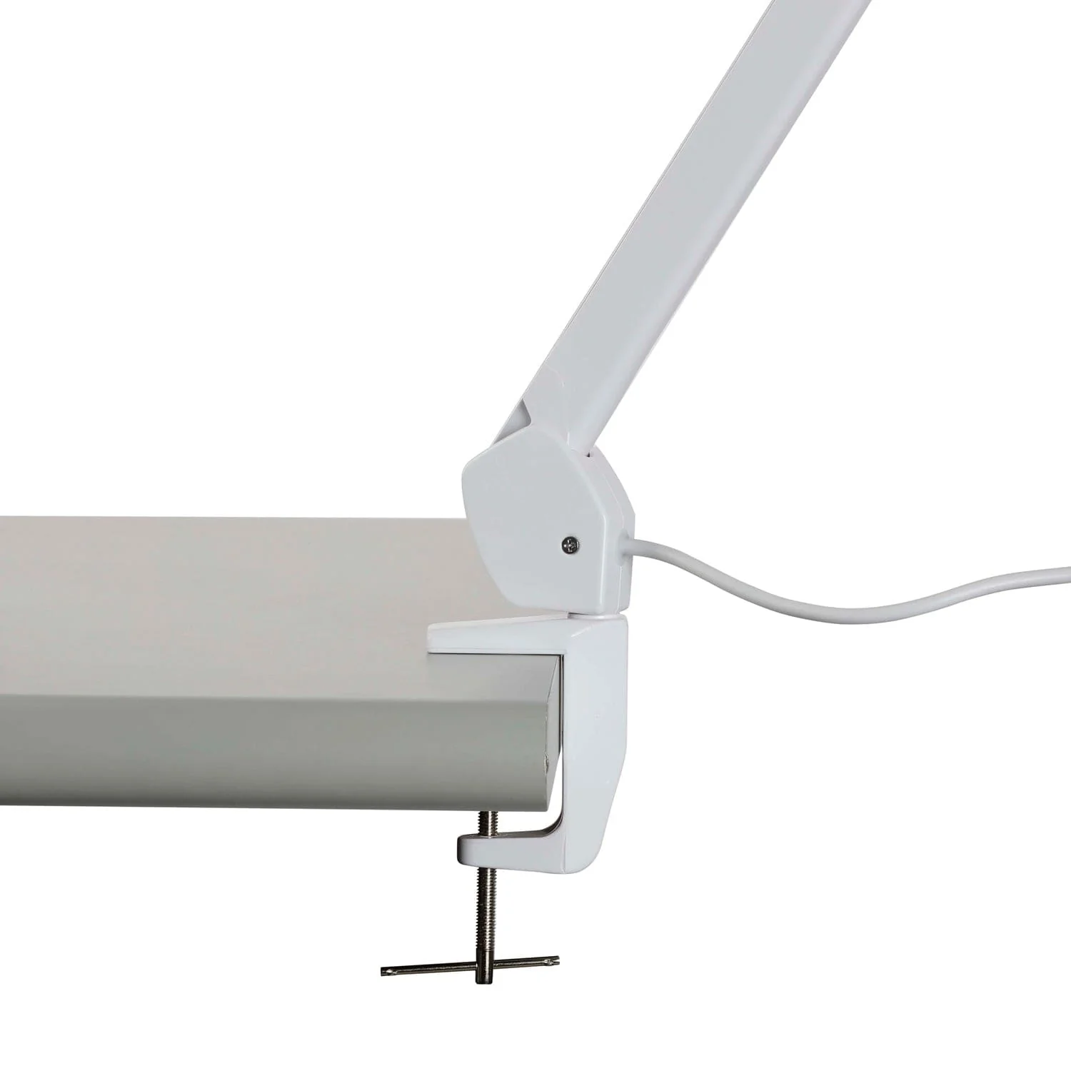 AmScope 24W 180 LED Dual-Head Task Lamp on Articulating Arm with Table Clamp - Image 3