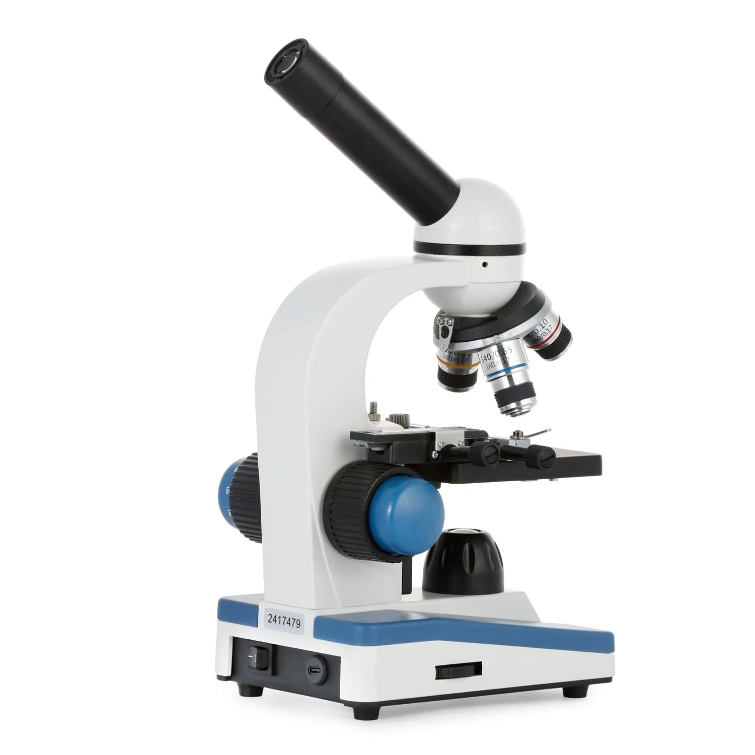 AmScope Monocular Compound Microscope 40X-1000X Magnification Student Portable + Mechanical Stage + Wi-Fi 2.0MP Digital Eyepiece Camera - Image 5