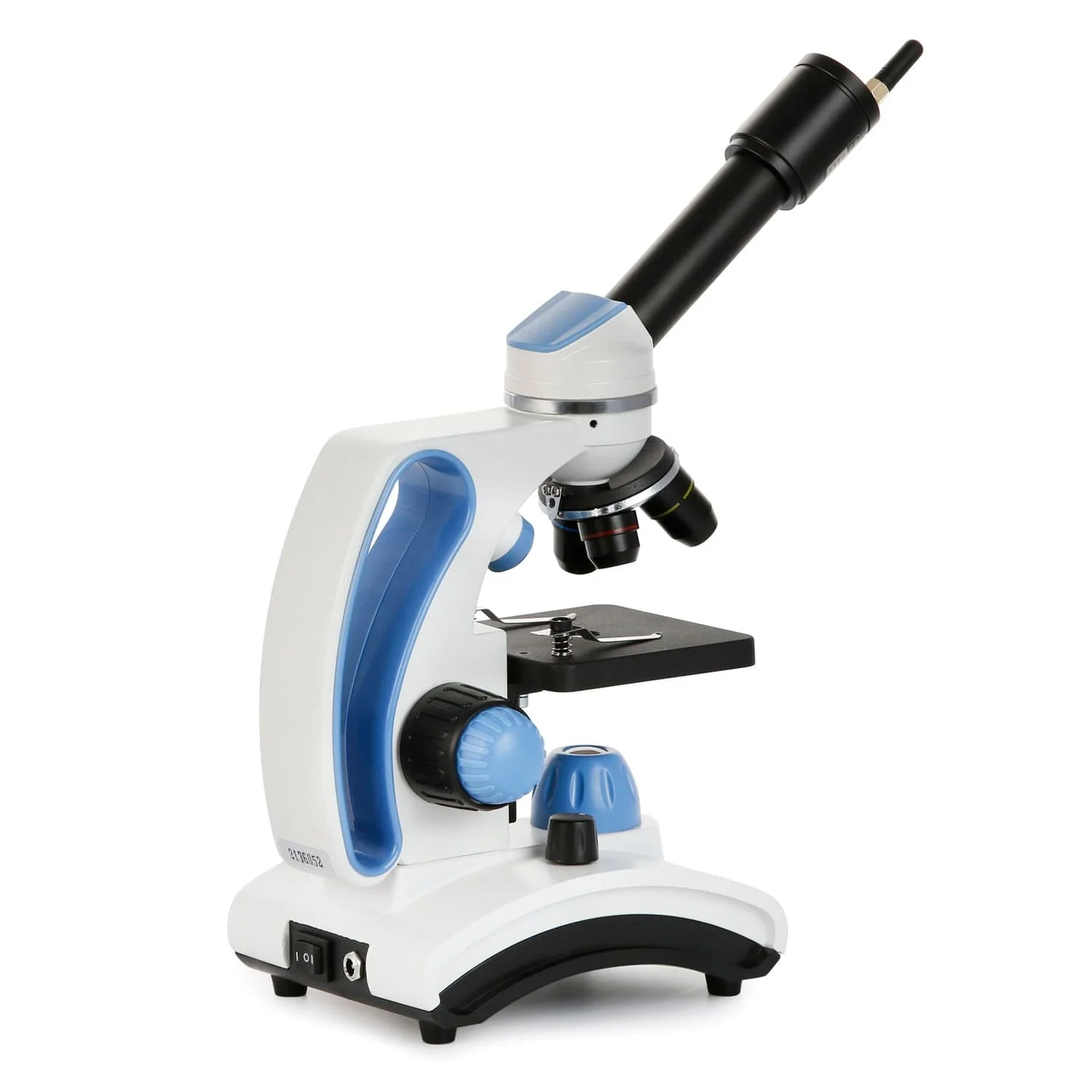 AmScope Monocular Compound Microscope 40X-1000X Magnification, Student, Portable + Dual Illumination LED + Wi-Fi 2.0MP Digital Eyepiece Camera + Blank & Prepared Slides + Microscope Book - Image 7