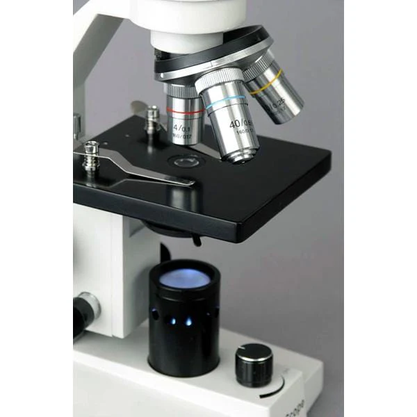 AmScope M200 Series LED Student Monocular Compound Microscope with Mechanical Caliper - Image 6