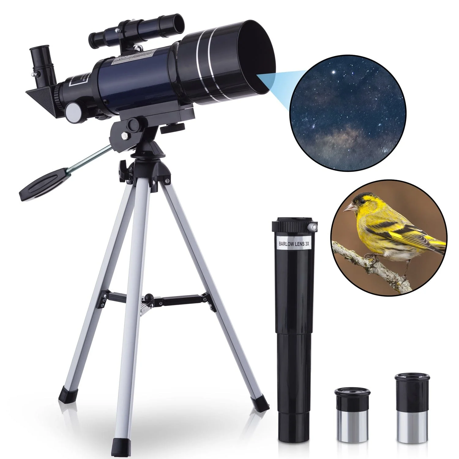 Amscope M30-ABS-KT2-W-TKVB1 Microscope for Kids – Up to 1200X LED Illumination STEM Education Microscopes, Student Lab Microscopes, Biological Science Microscopes - Image 3