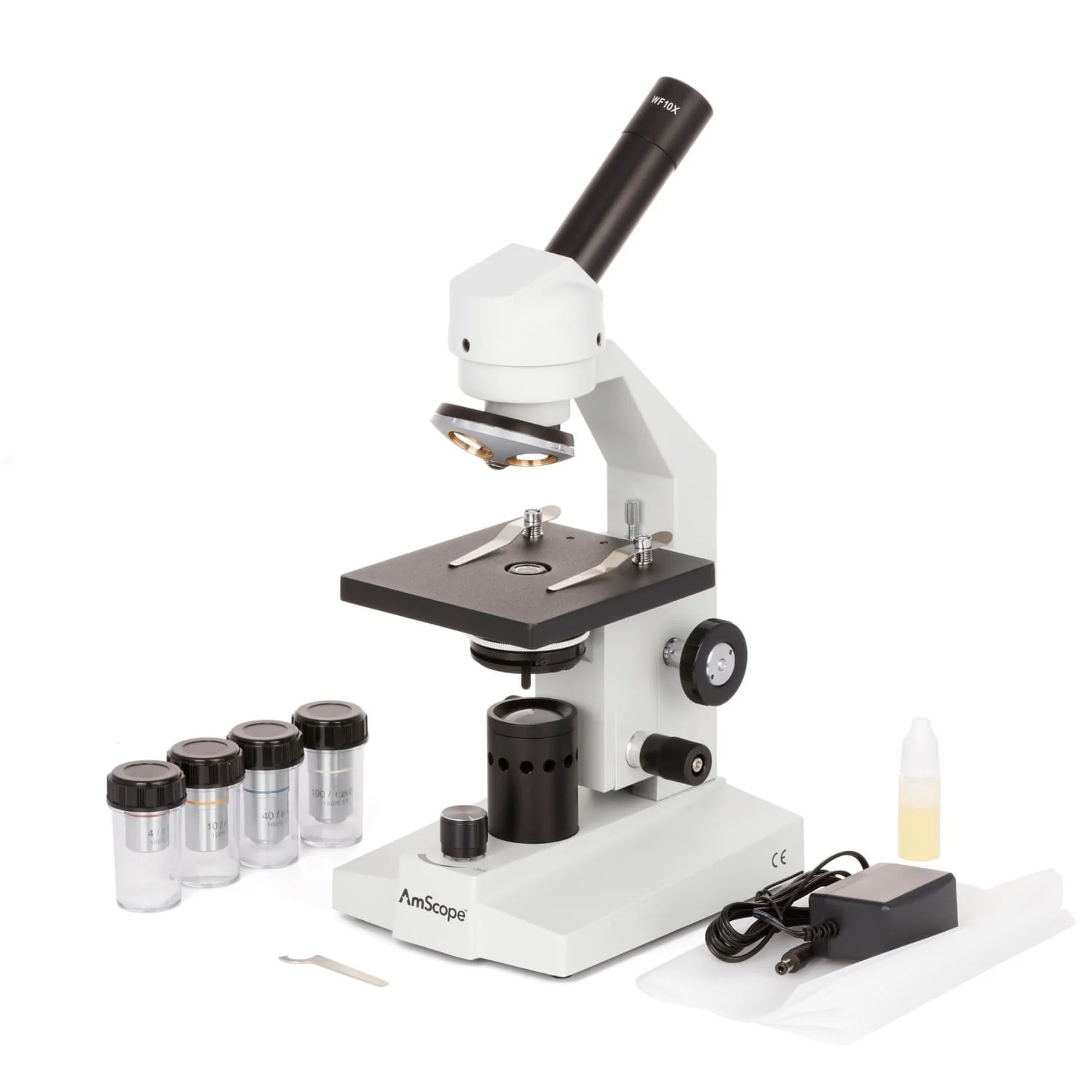 AmScope M500 Series Monocular LED Student Compound Microscope - Image 7