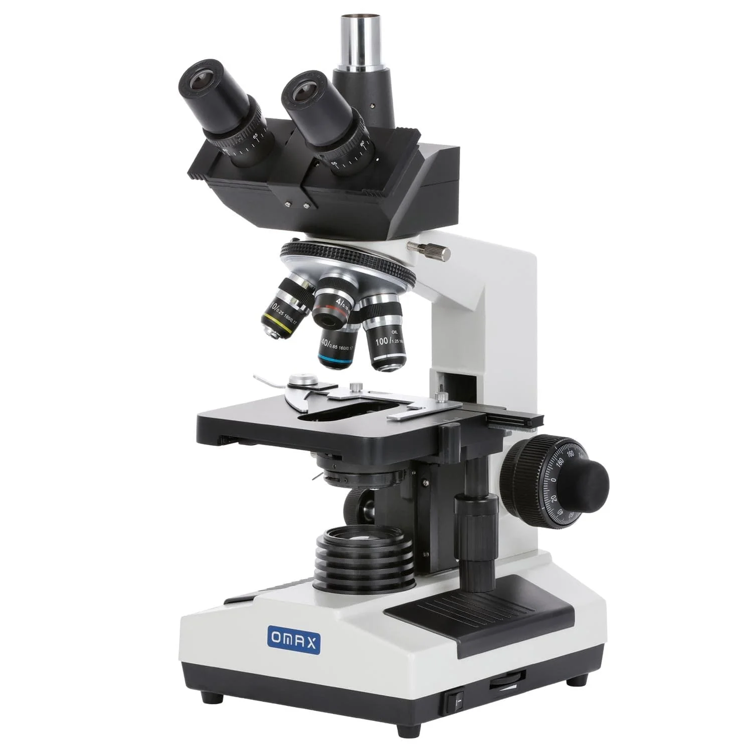 OMAX M837 Series Lab Trinocular Compound Microscope With Optional Digital Camera