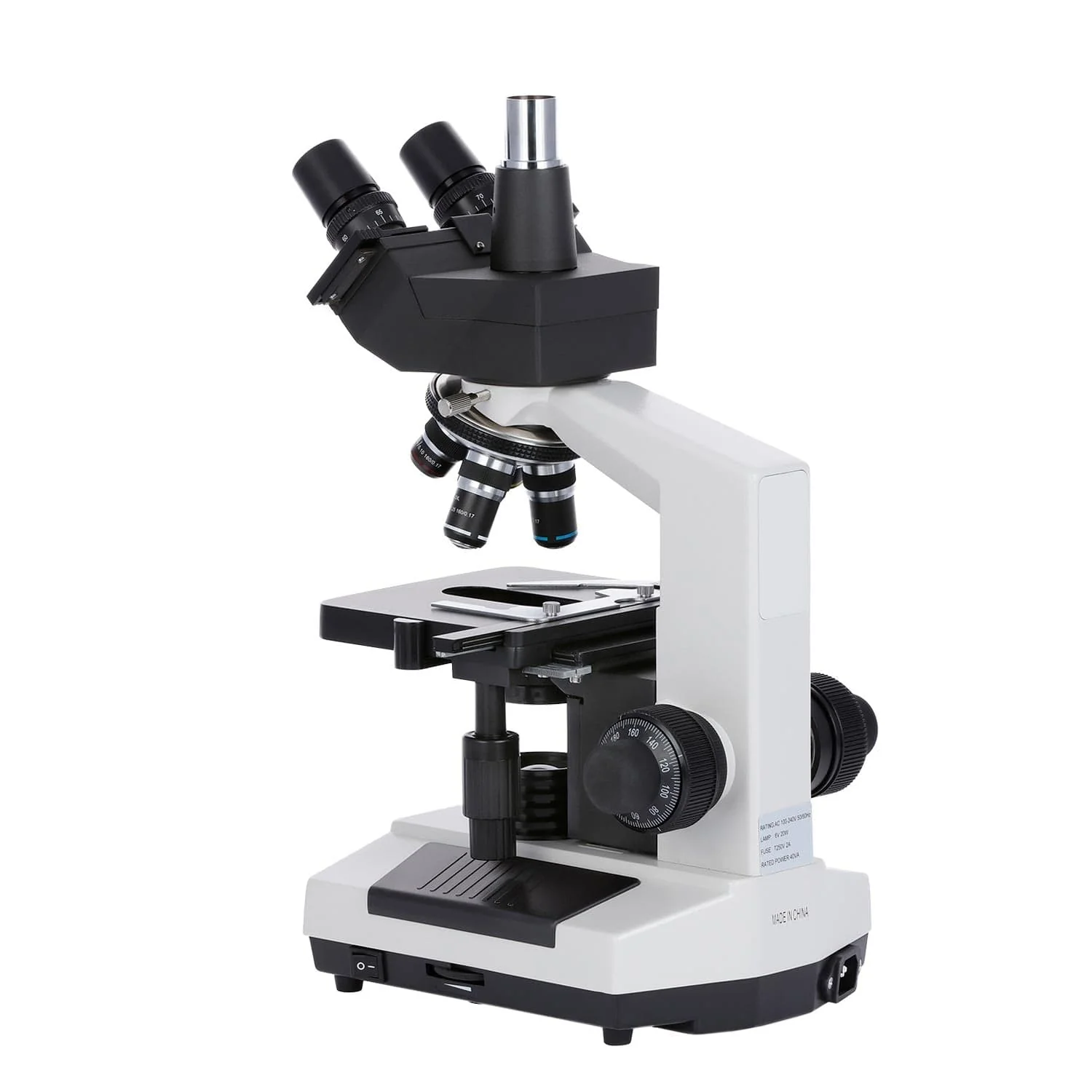 OMAX M837 Series Lab Trinocular Compound Microscope With Optional Digital Camera - Image 4