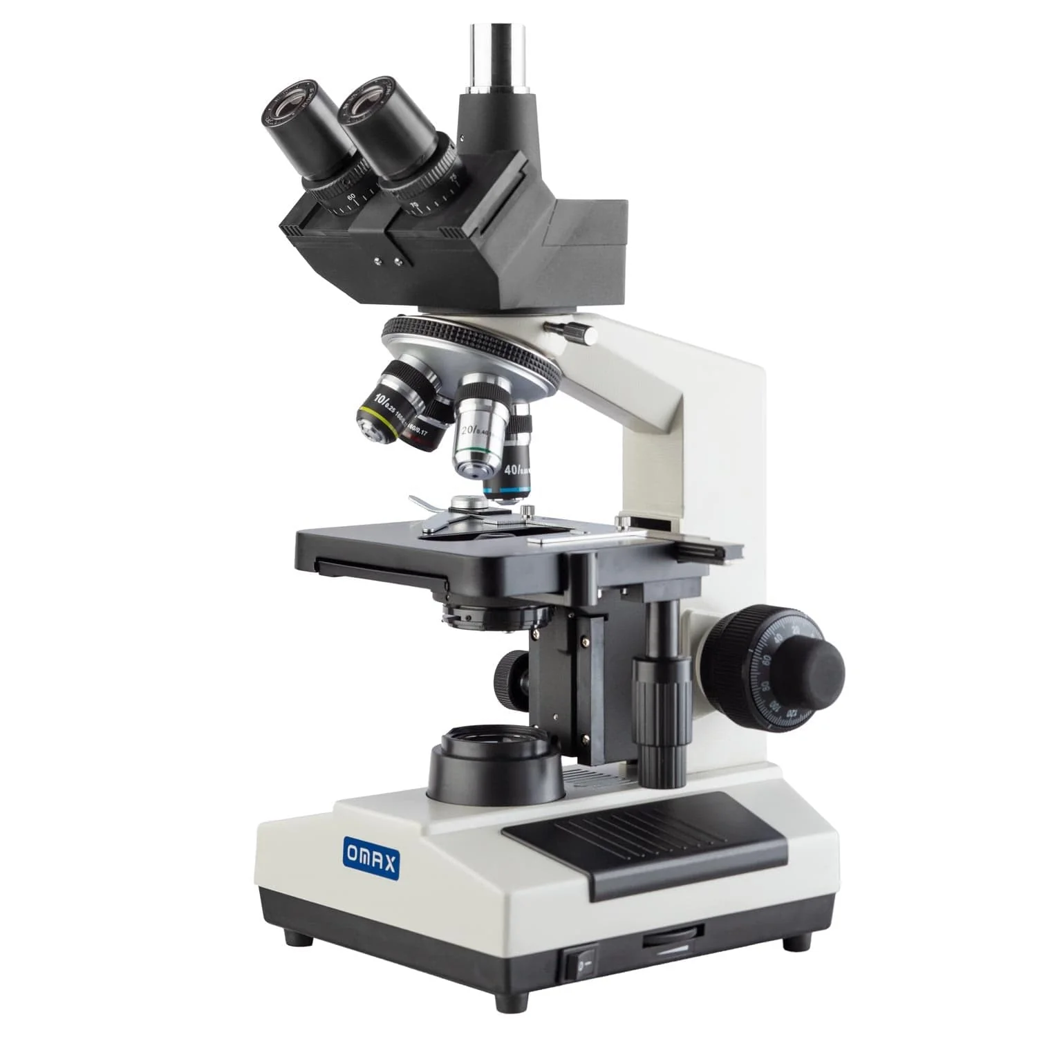 OMAX M837L Series Trinocular Compound Microscope with LED Illumination and Optional Digital Camera For Soil Studies