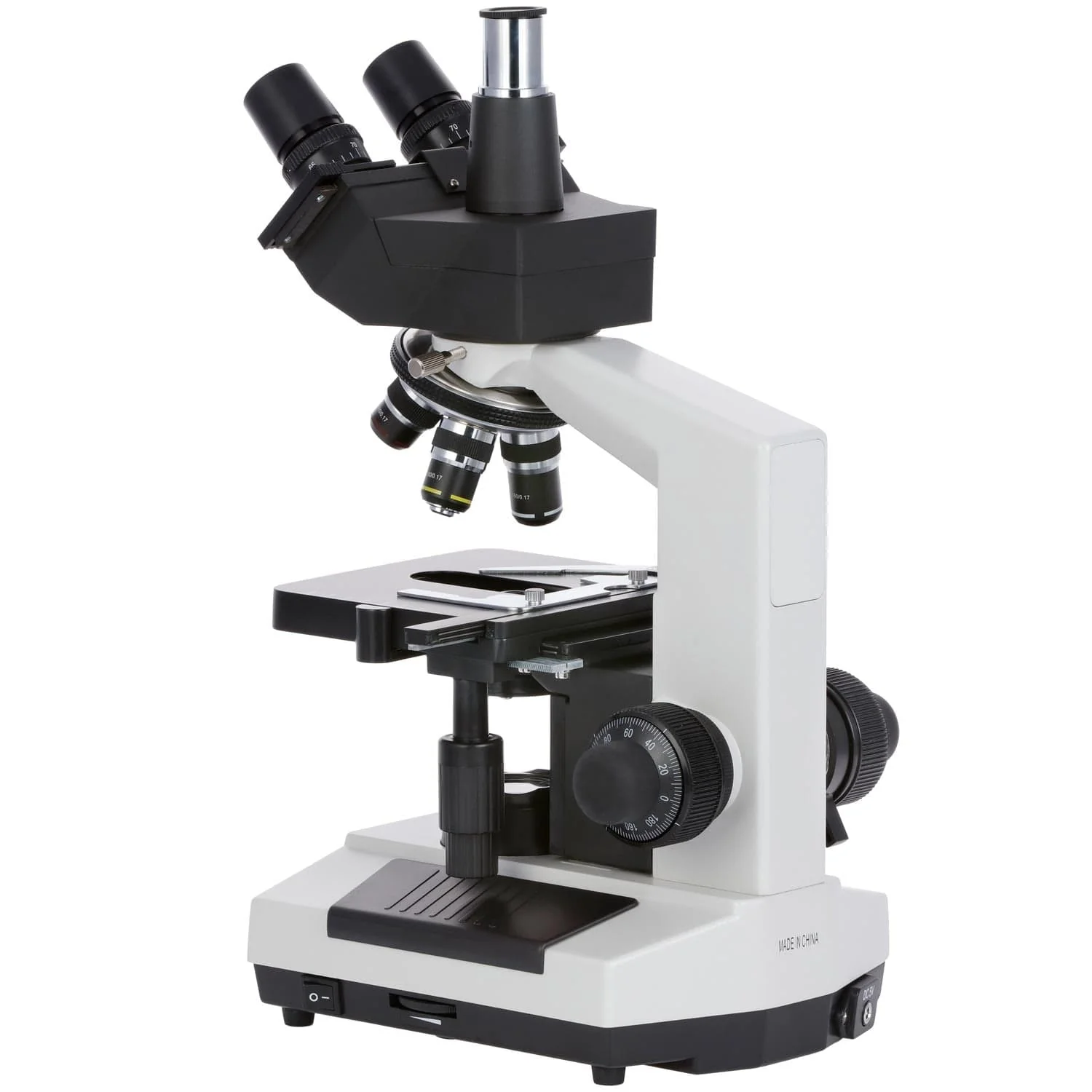 OMAX M837L Series Trinocular Lab Compound Microscope with LED Illumination and Optional Digital Camera - Image 4