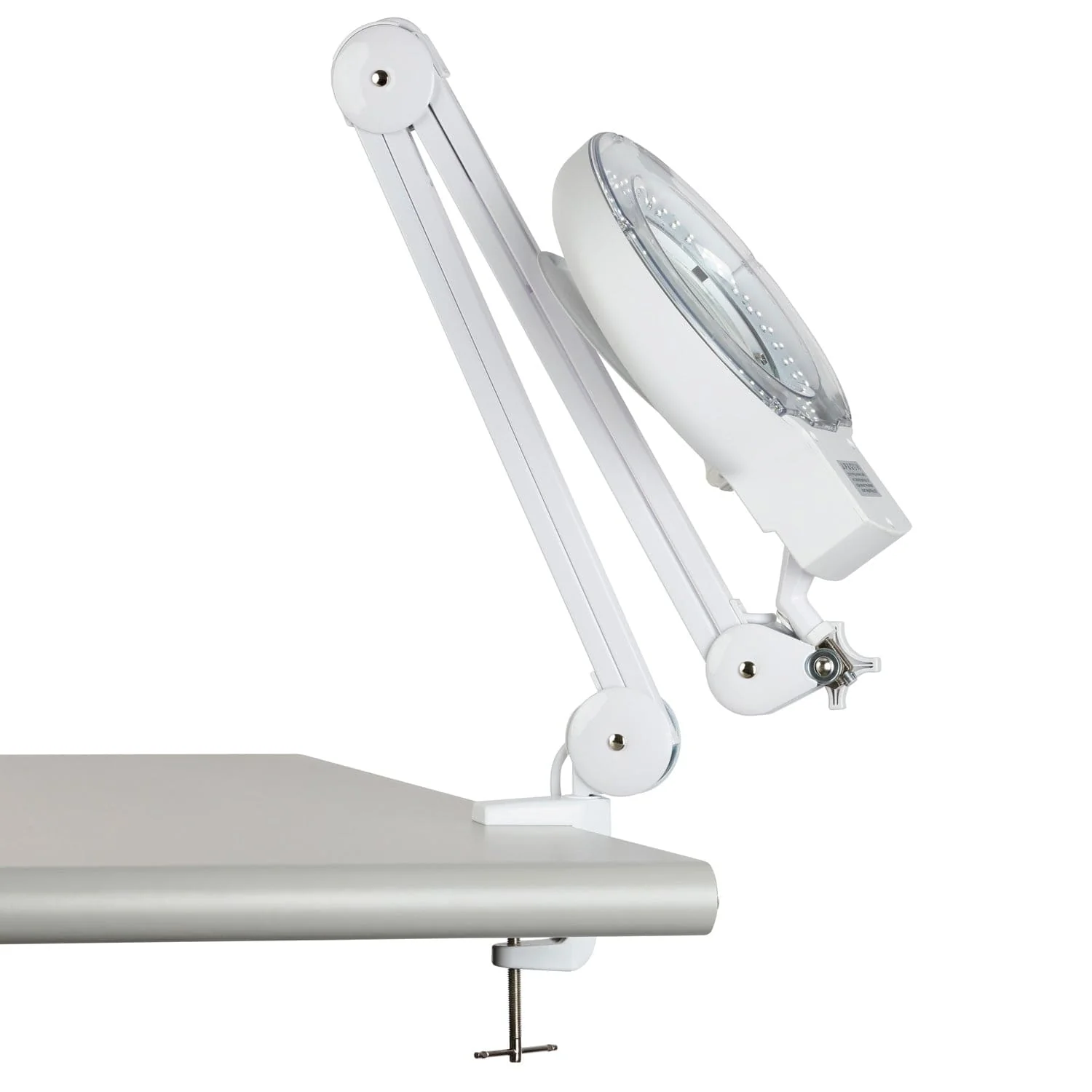 AmScope 2.25X Magnification 5" Diameter Lens 90 LED Desk Clamp Magnifying Lamp - Image 3
