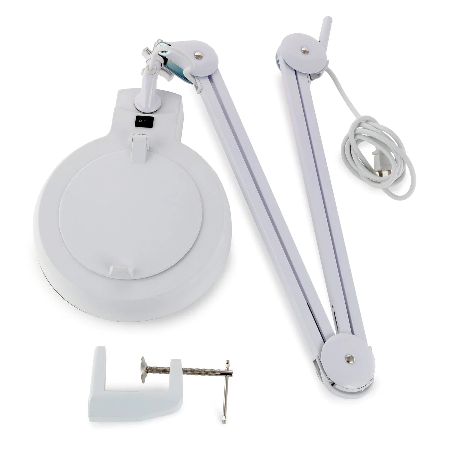 AmScope 2.25X Magnification 5" Diameter Lens 90 LED Desk Clamp Magnifying Lamp - Image 5