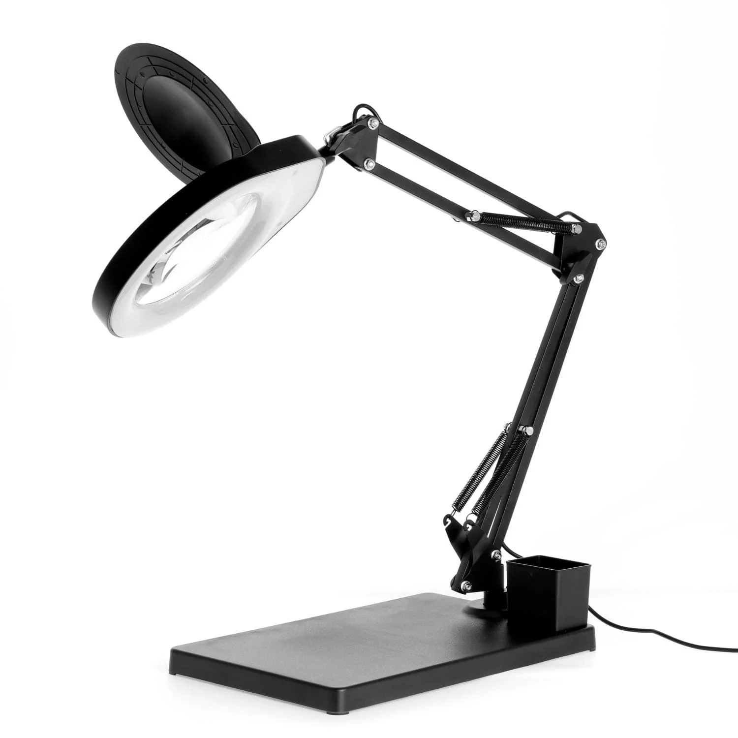 AmScope 2.375X Magnification 5" Lens 80 LED 10W Tabletop Magnifying Lamp