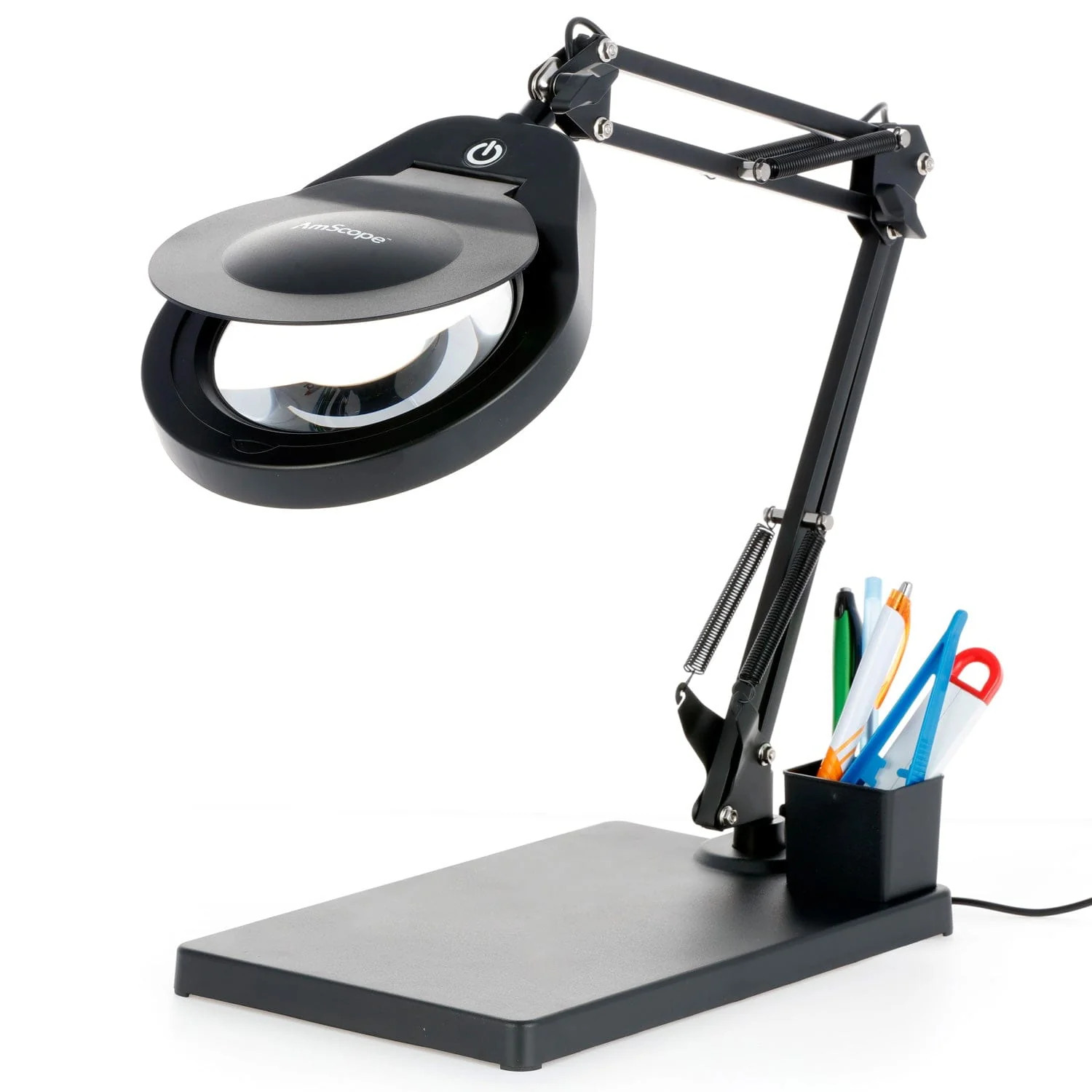 AmScope 2.375X Magnification 5" Lens 80 LED 10W Tabletop Magnifying Lamp - Image 2