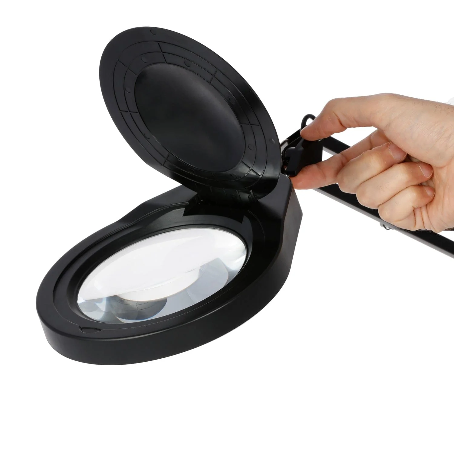 AmScope 2.375X Magnification 5" Lens 80 LED 10W Tabletop Magnifying Lamp - Image 3
