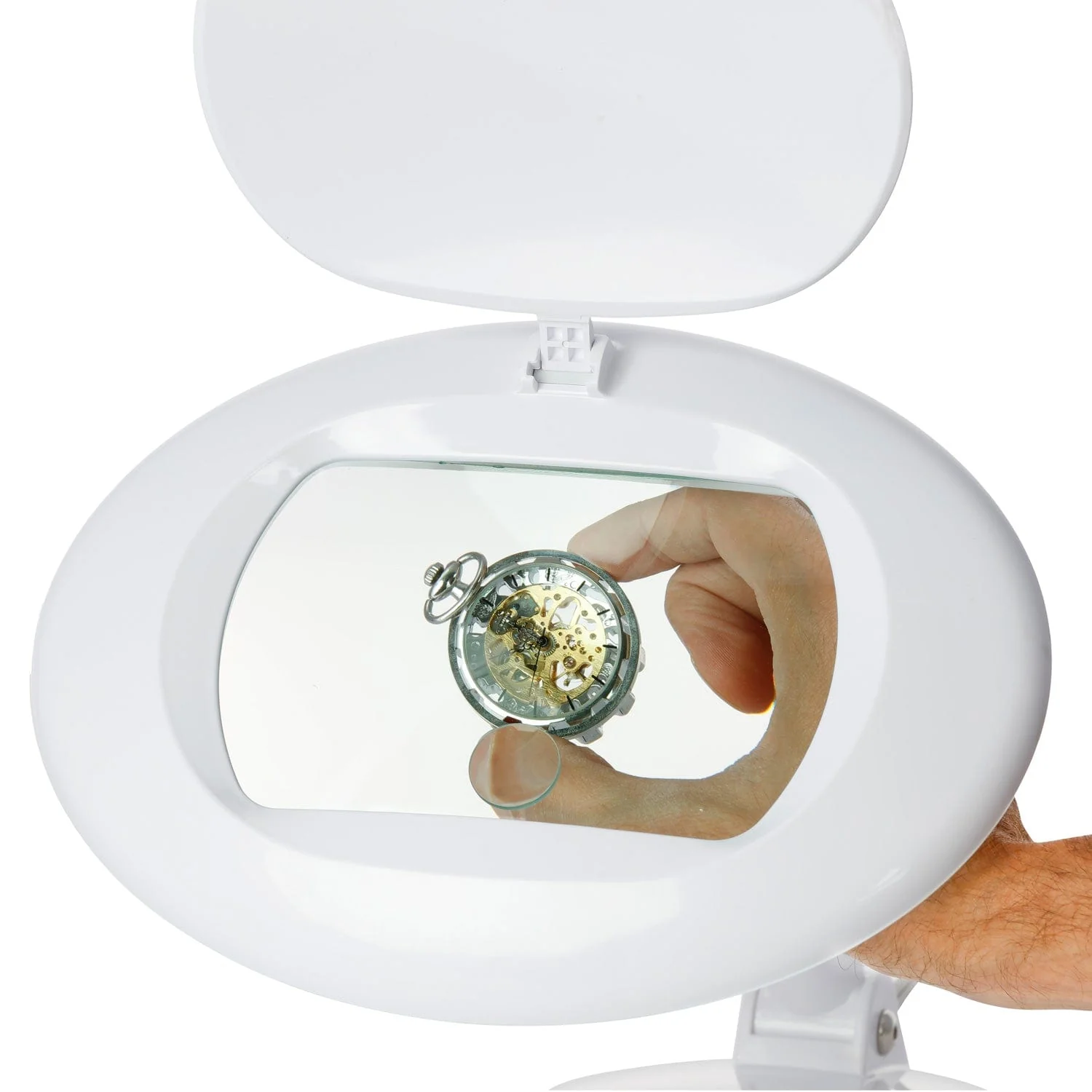 AmScope 1.75X & 4X Magnification 5" Diameter Lens 56 LED 9W Tabletop Magnifying Lamp - Image 4