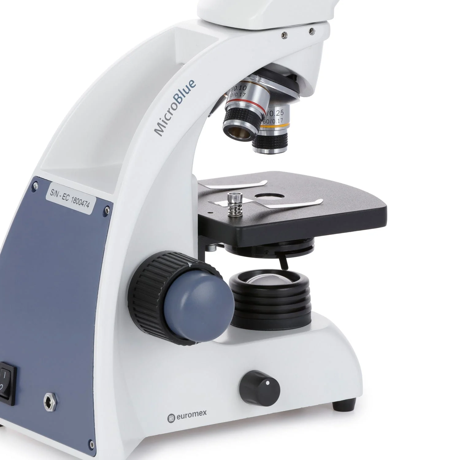 Euromex MicroBlue Series Portable Student Monocular Compound Microscope 40X-400X Magnification - Image 5