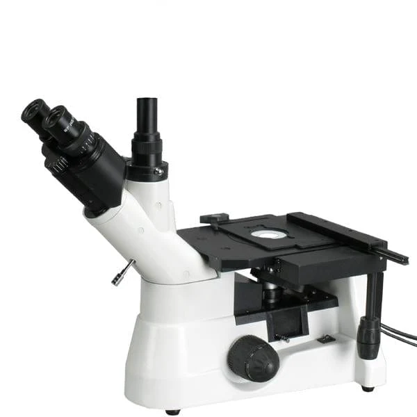 AmScope ME1400 Series Inverted Plan Optics Infinity-Corrected Polarizing Metallurgical Trinocular Compound Microscope with Optional Digital Camera