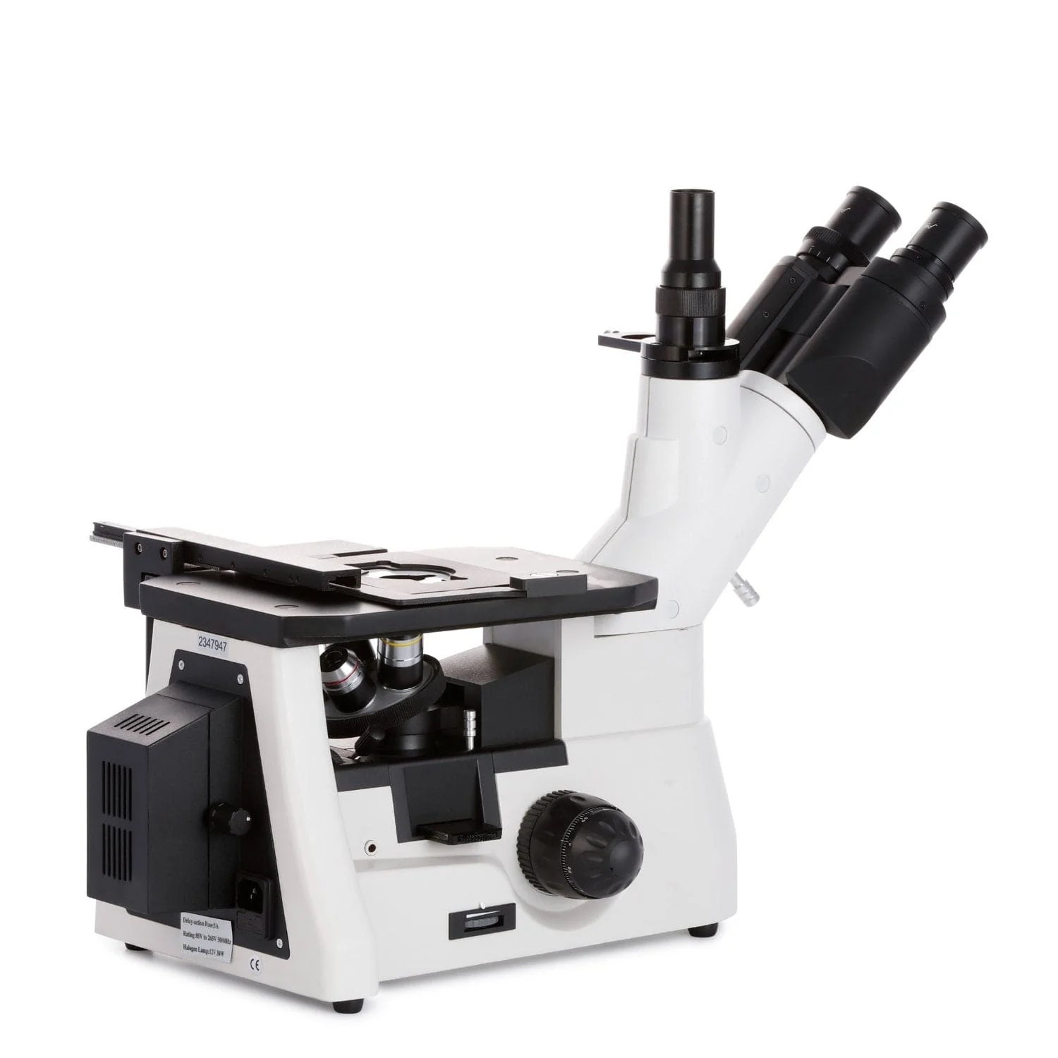 AmScope ME1400 Series Inverted Plan Optics Polarizing Metallurgical Trinocular Compound Microscope with Optional Digital Camera - Image 6