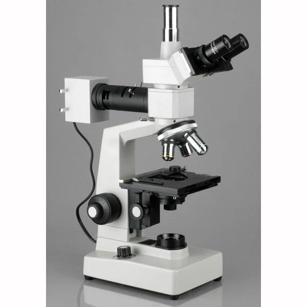 AmScope ME300 Series Metallurgical Trinocular Compound Microscope with Dual-illumination - Image 7